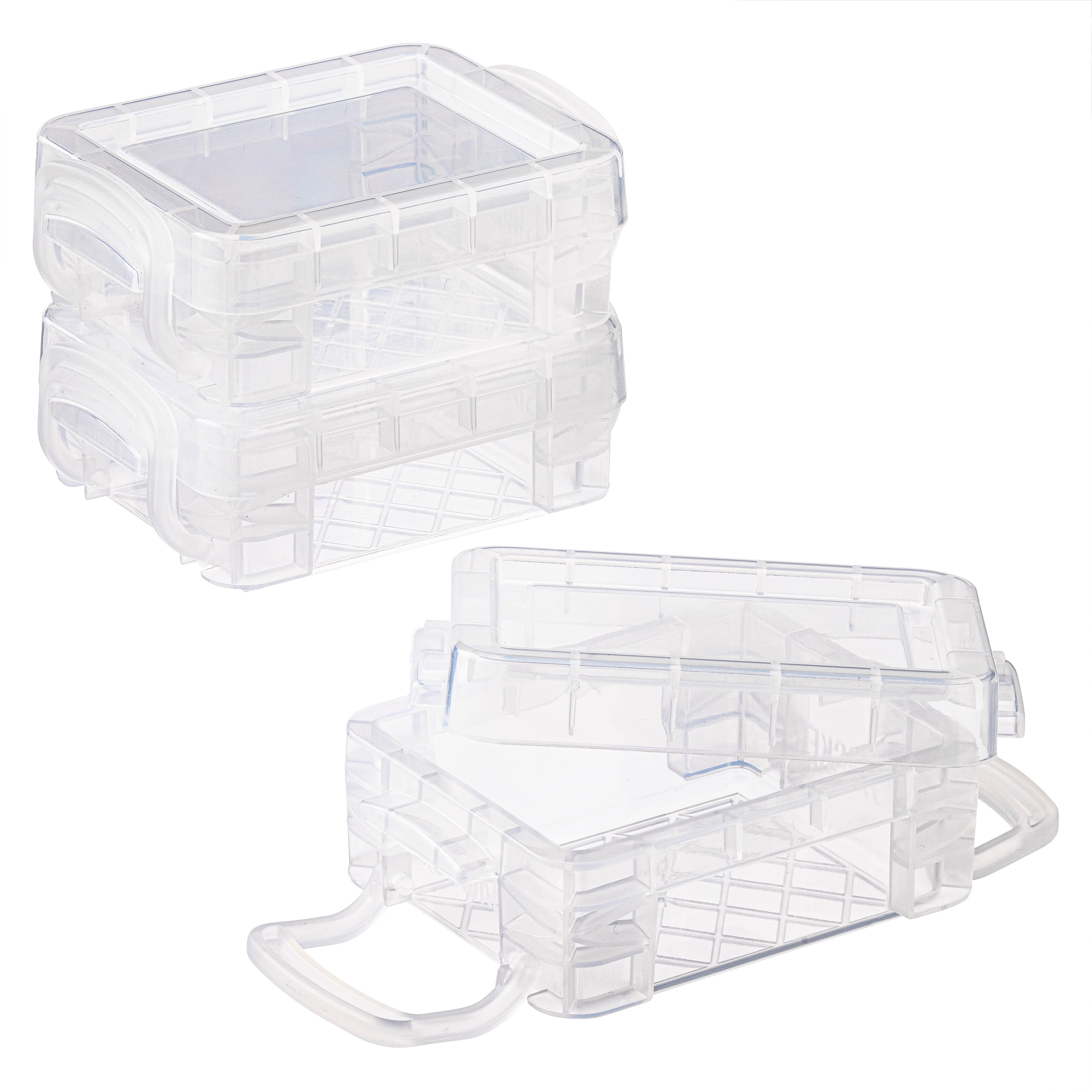 12 Packs: 3 ct. (36 total) Super Stacker&#xAE; Clear Bitty Boxes