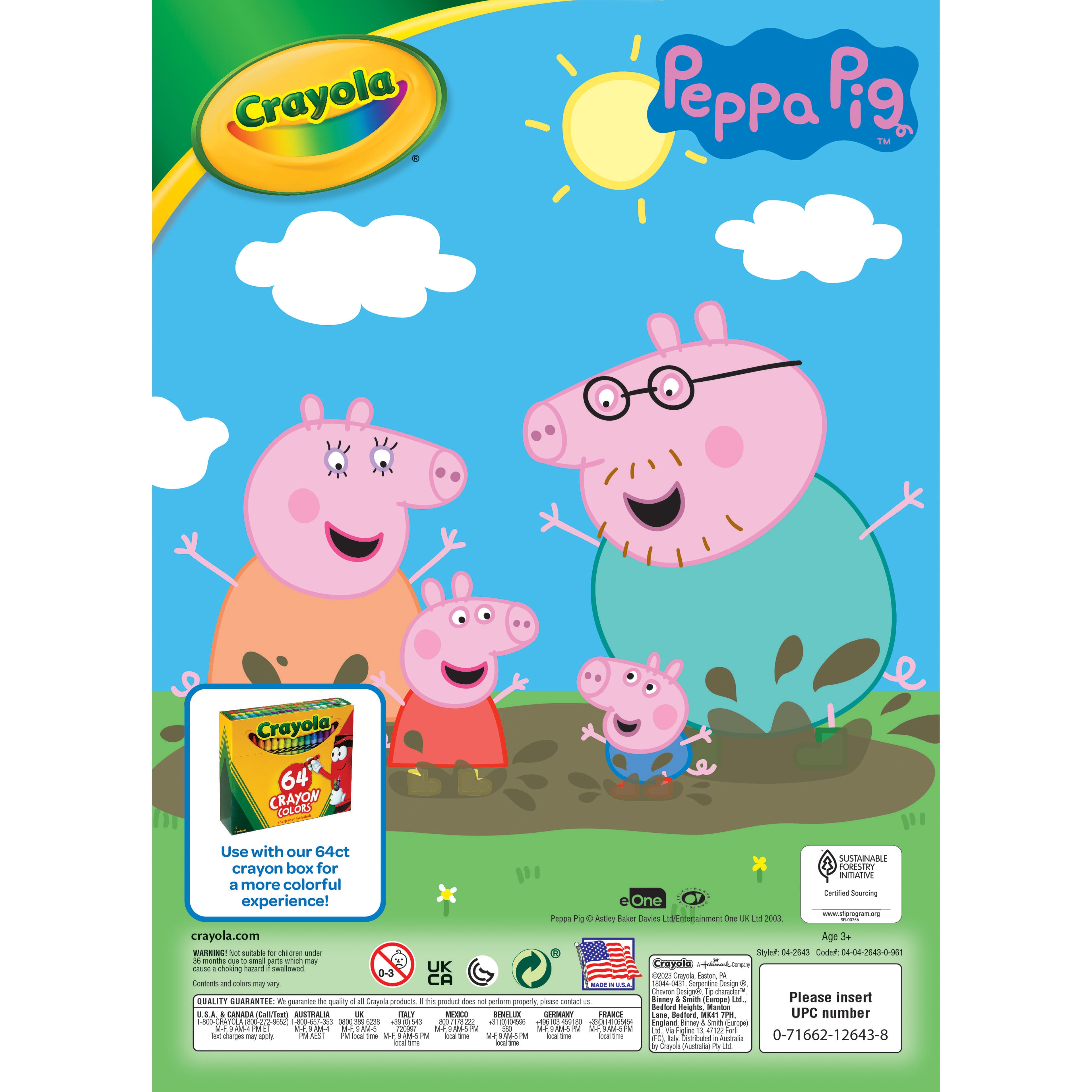 Crayola&#xAE; Peppa Pig&#x2122; 96-Page Coloring Book