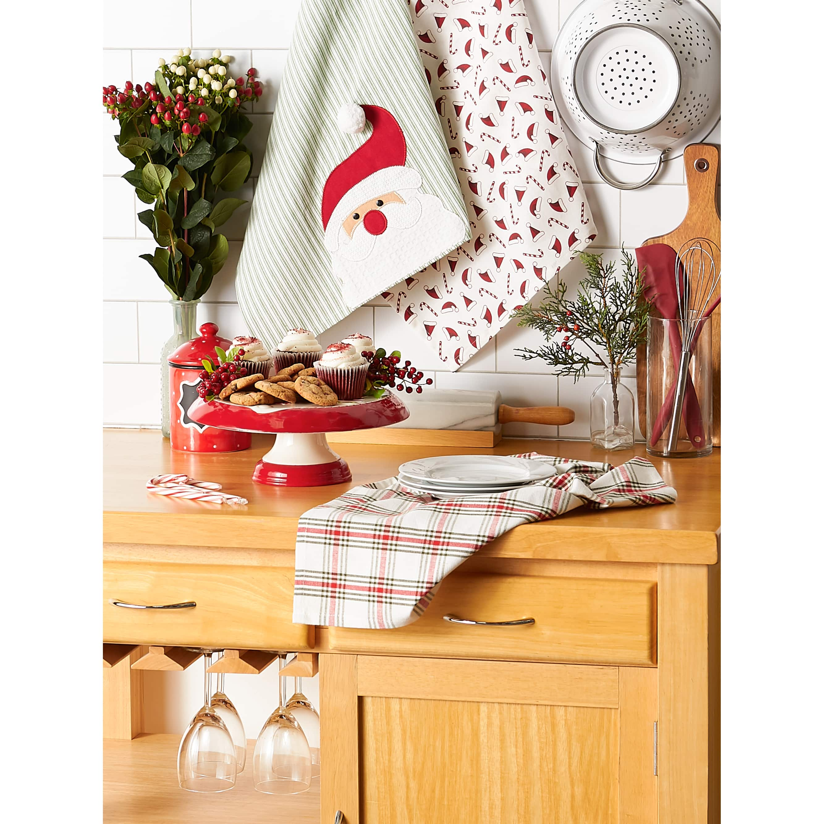 DII&#xAE; Santa Dishtowel Set