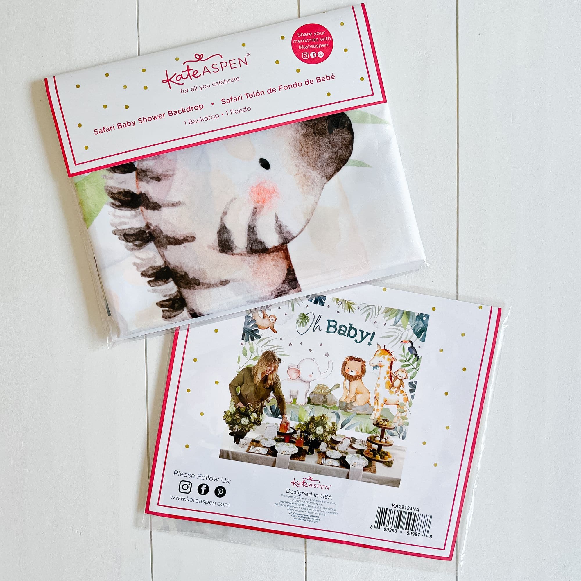 Kate Aspen&#xAE; Safari Baby Shower Photo Backdrop