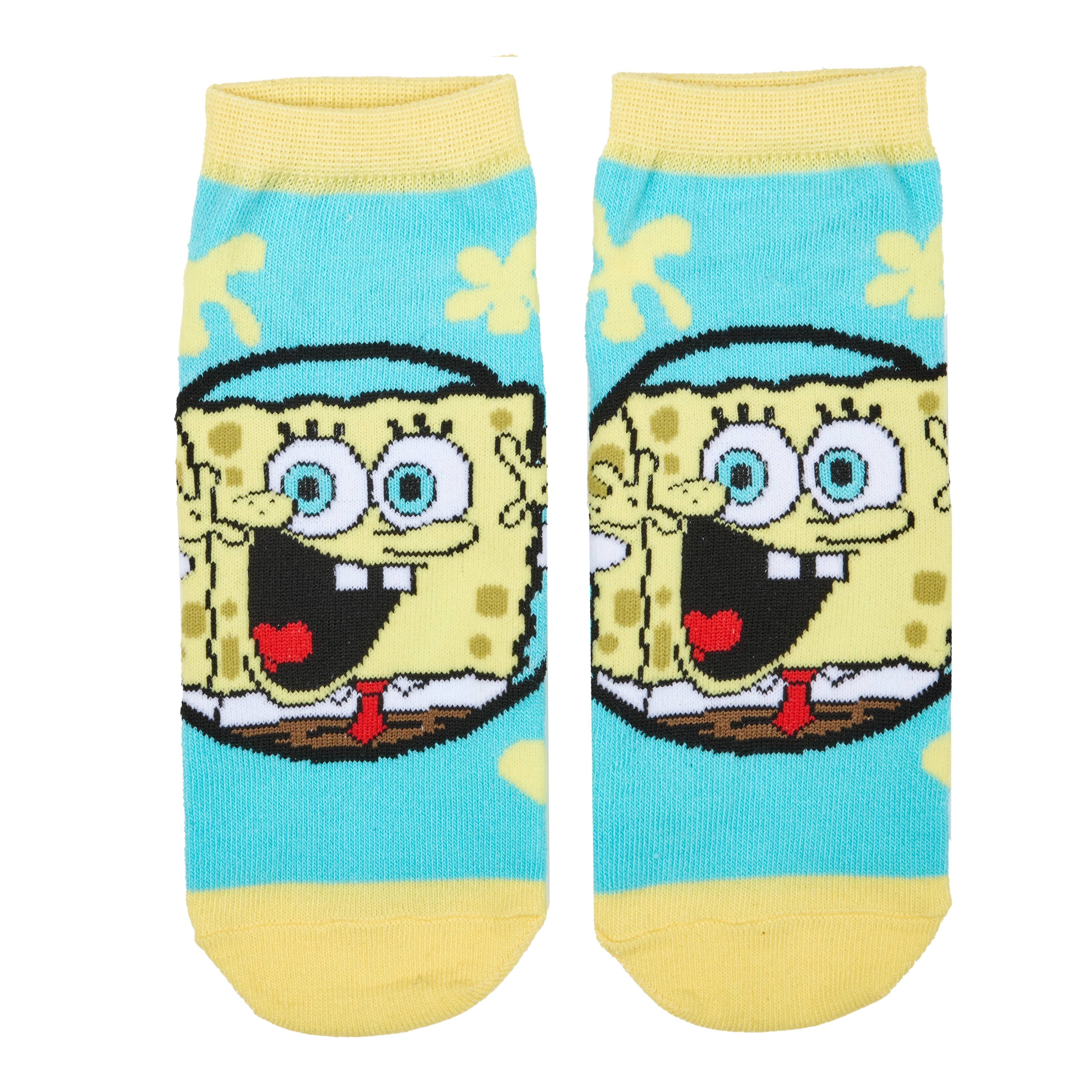 SpongeBob SquarePants&#x2122; 2 Pair Adult Ankle Sock Set