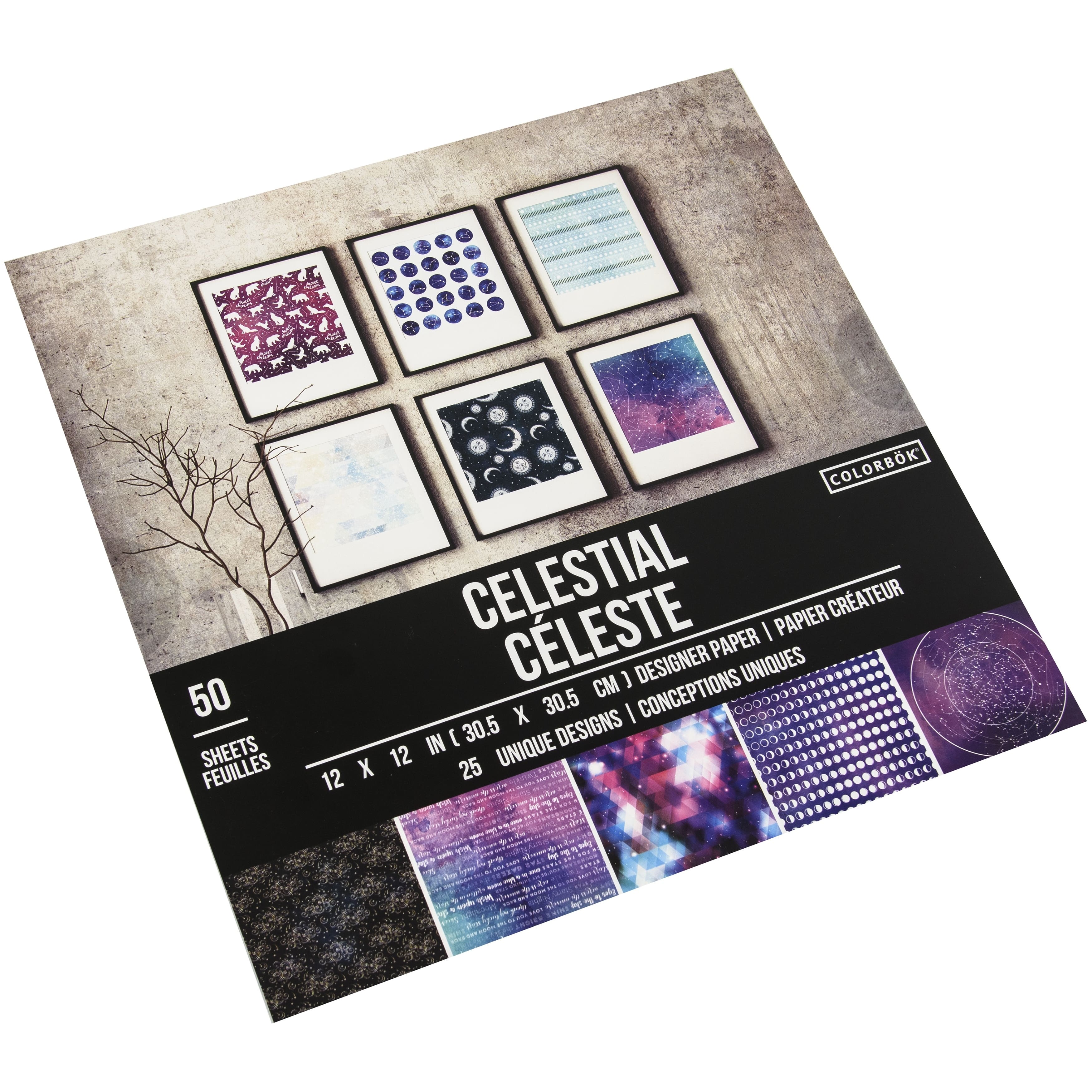 Colorbok&#xAE; Celestial Designer Paper Pad, 12&#x22; x 12&#x22;