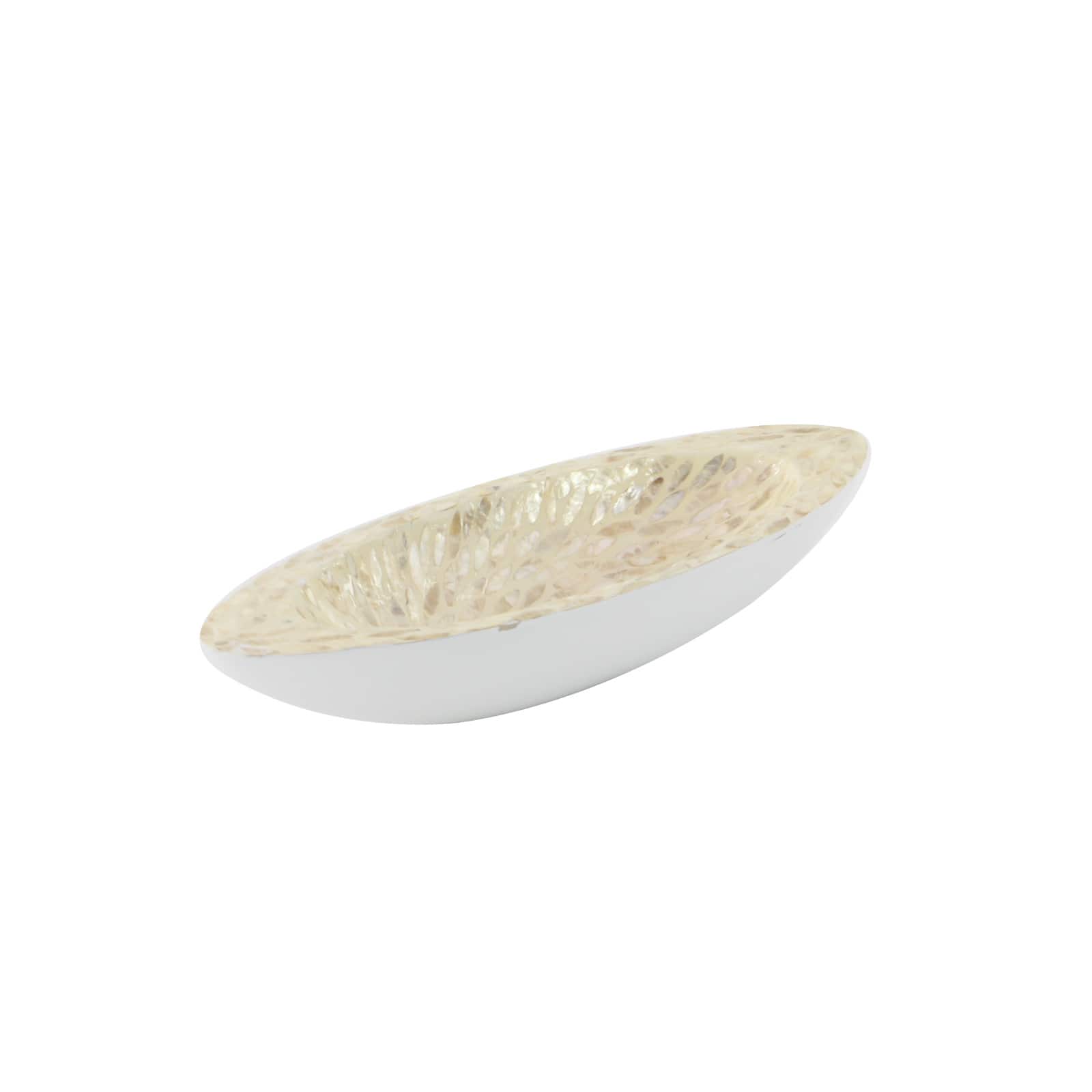 White Mother of Pearl Coastal Tray