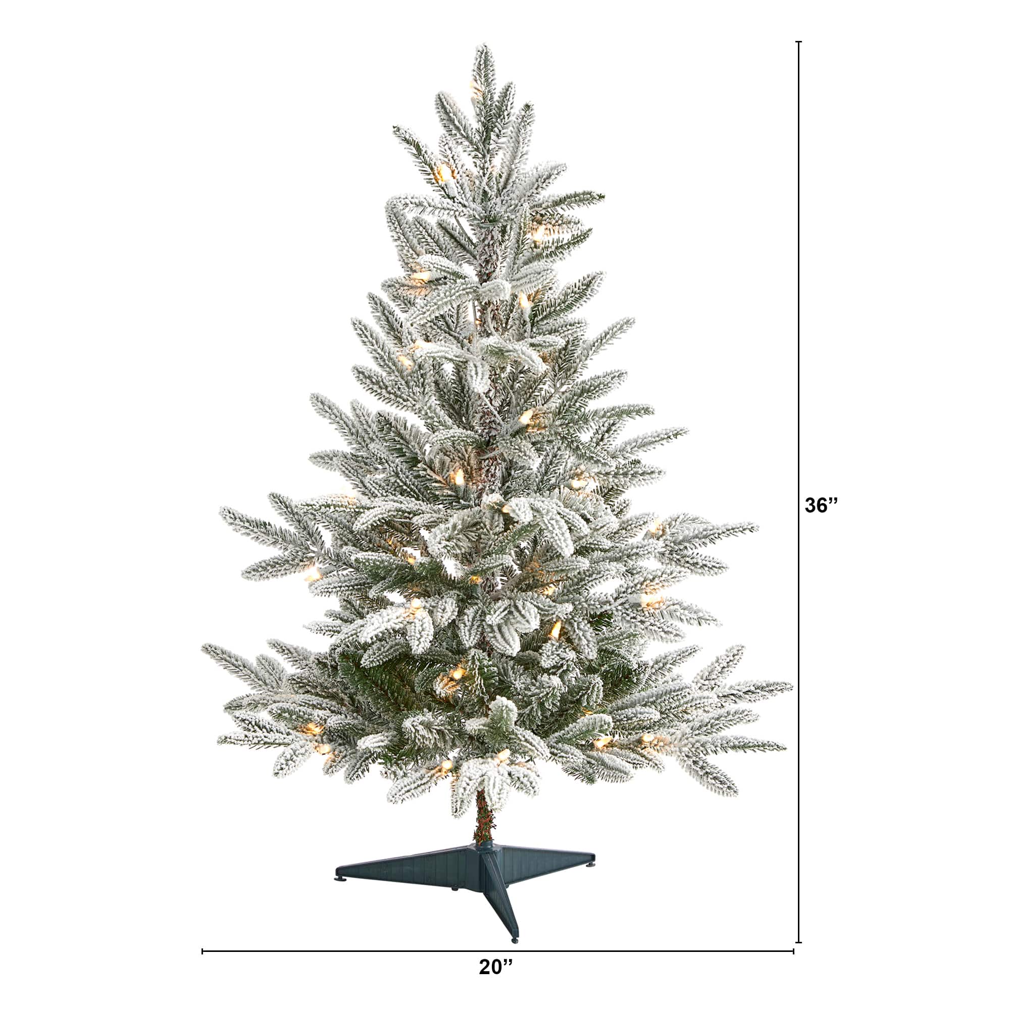 3ft. Pre-Lit Manchester Spruce Artificial Christmas Tree, Clear LED Lights