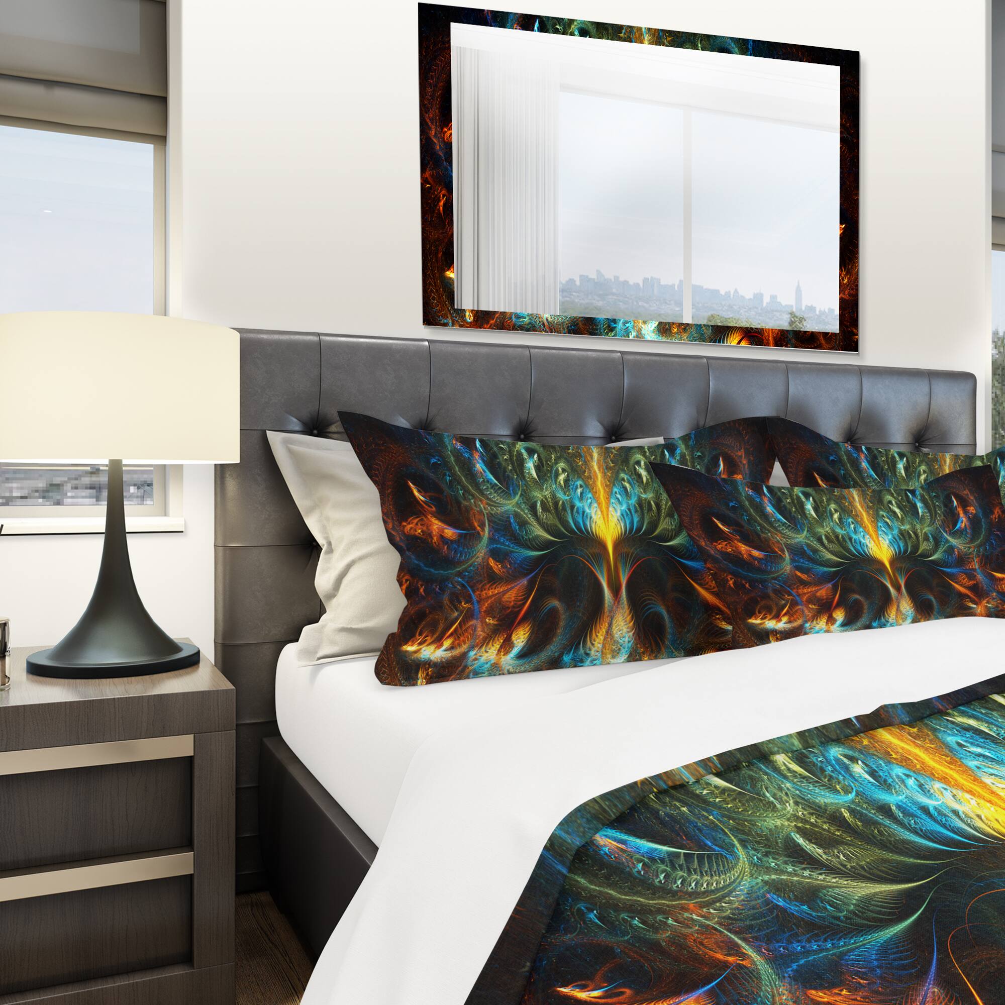 Designart &#x27;Never Endingabstract&#x27; Modern &#x26; Contemporary Bedding Set - Duvet Cover &#x26; Shams