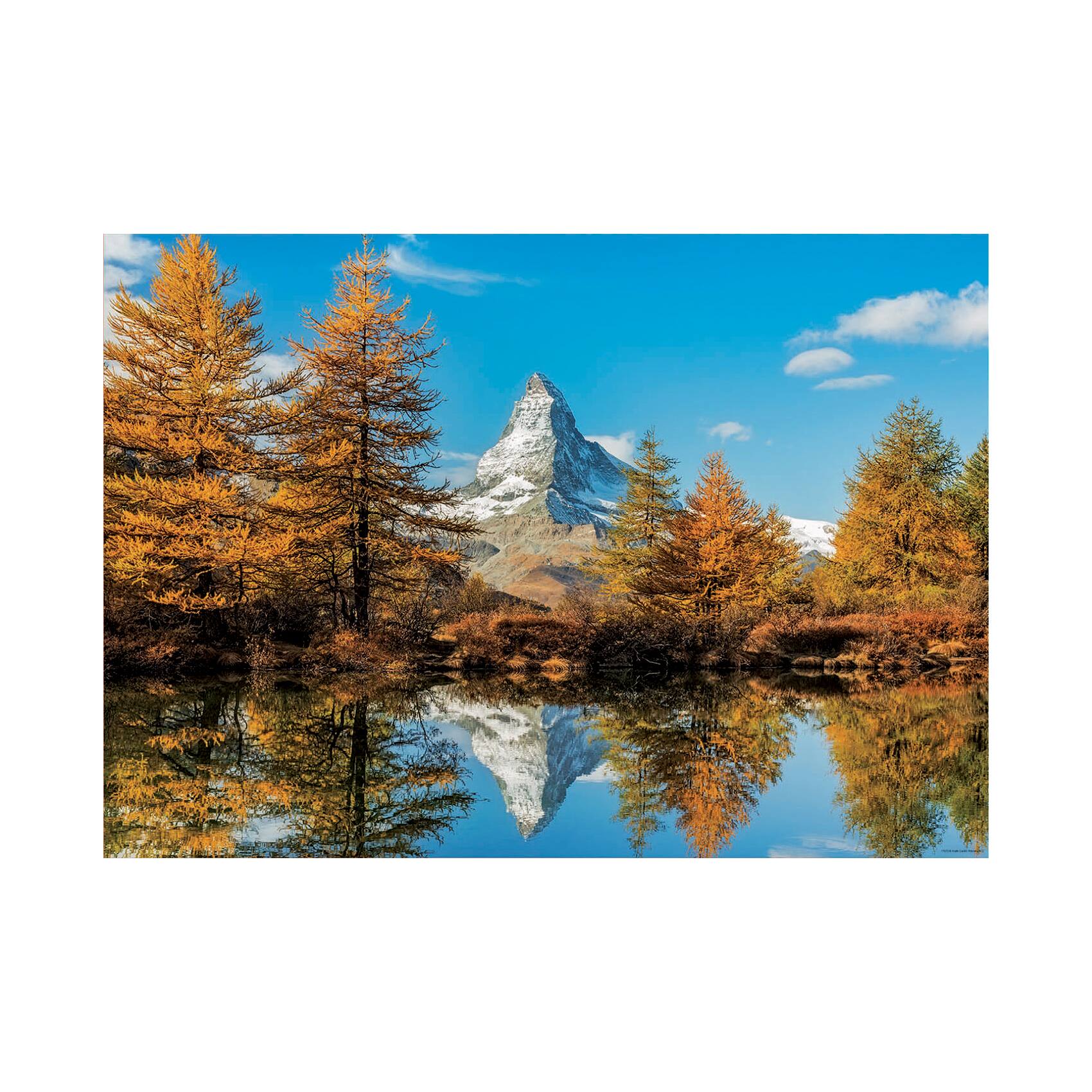 Matterhorn Mountain in Autumn 1,000 Piece Jigsaw Puzzle