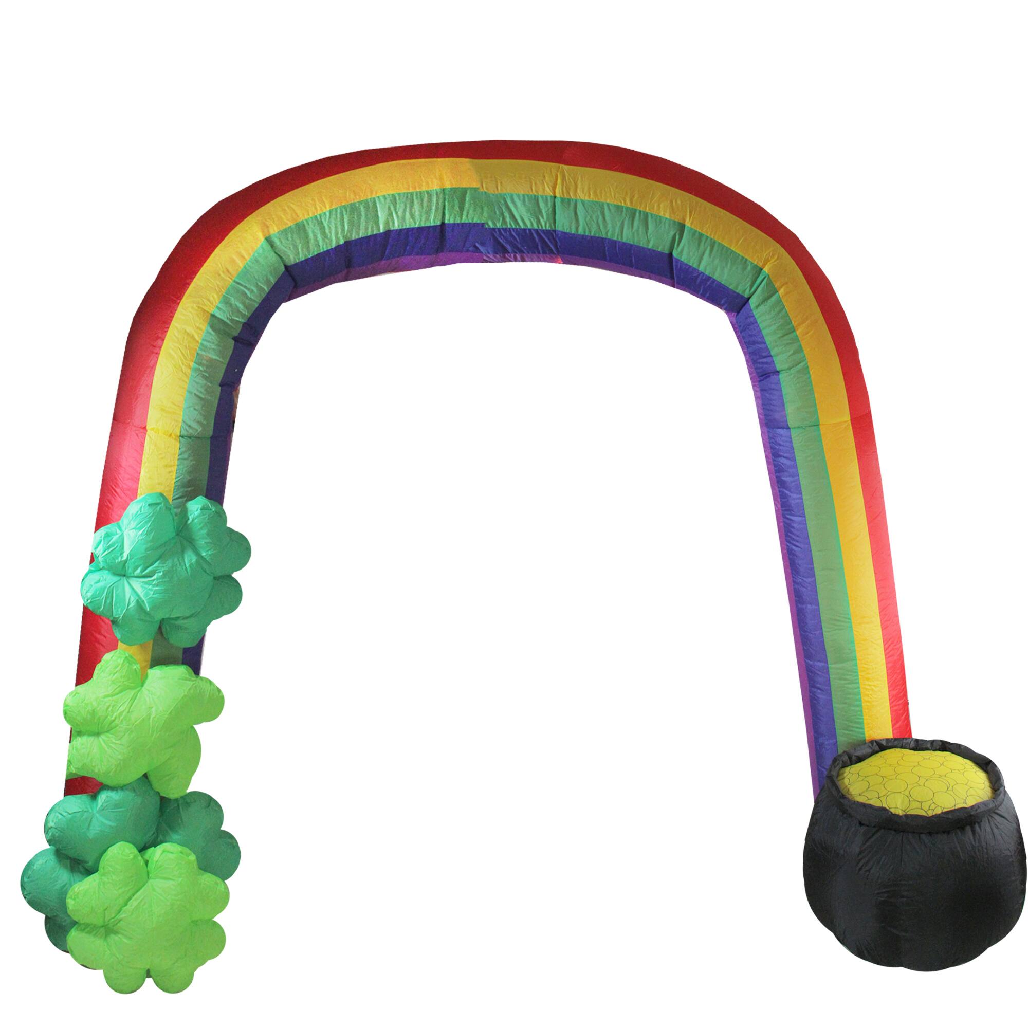 10ft. Inflatable Lighted St. Patrick's Day Rainbow