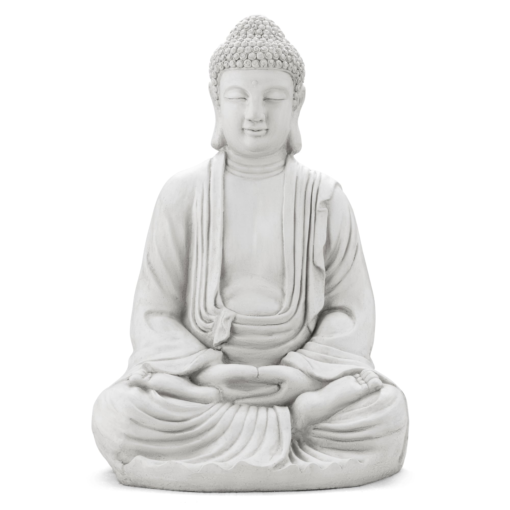 Glitzhome® 29.5" Oversized MGO Meditating Buddha Statue