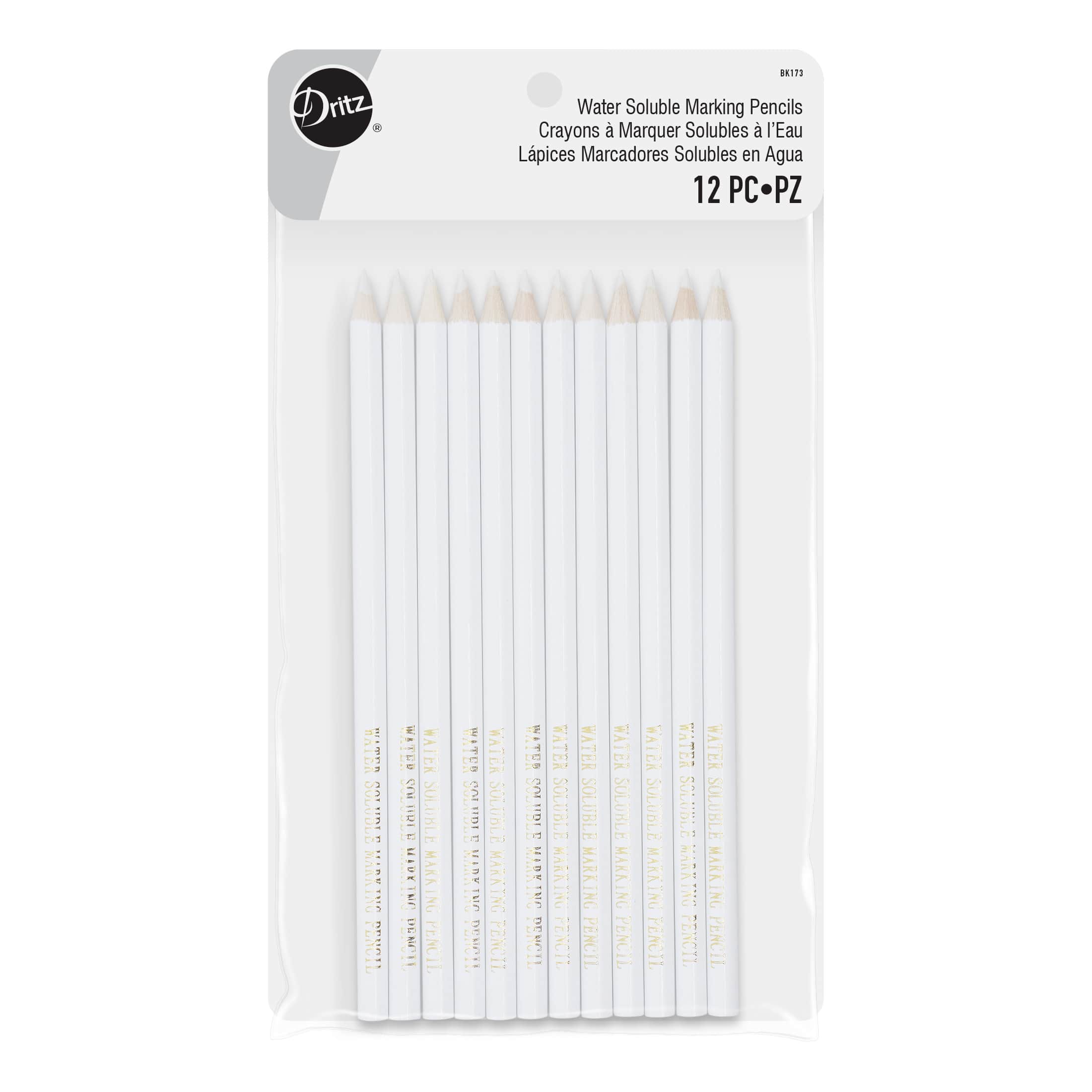 Dritz® White Water Soluble Marking Pencils, 12ct.