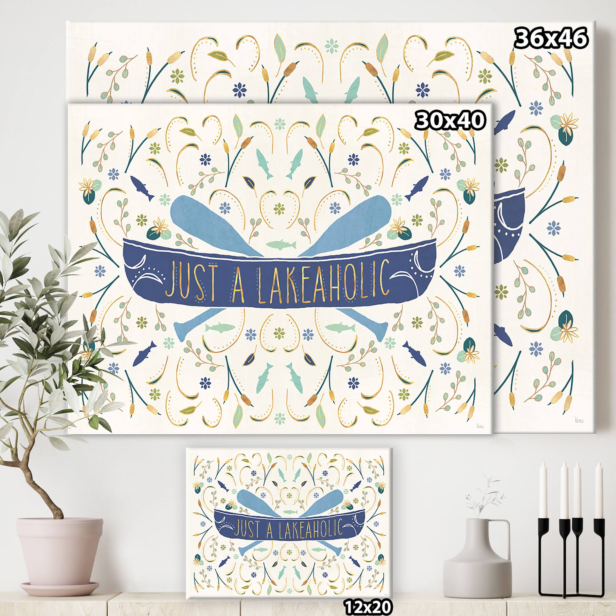 Designart - Just a Lakeaholic