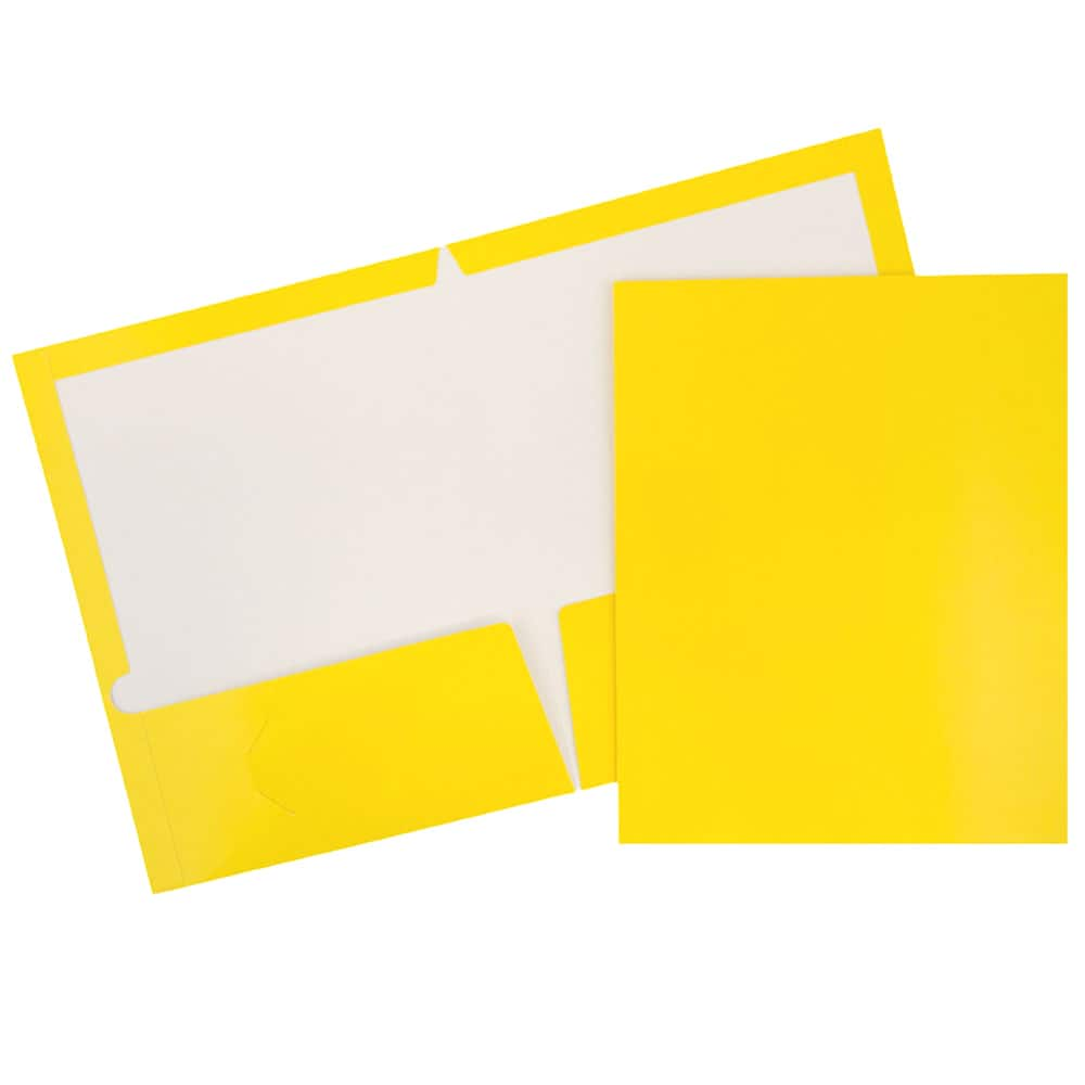 JAM Paper Glossy Laminated Two Pocket Folders, 100ct. | Folders | Michaels