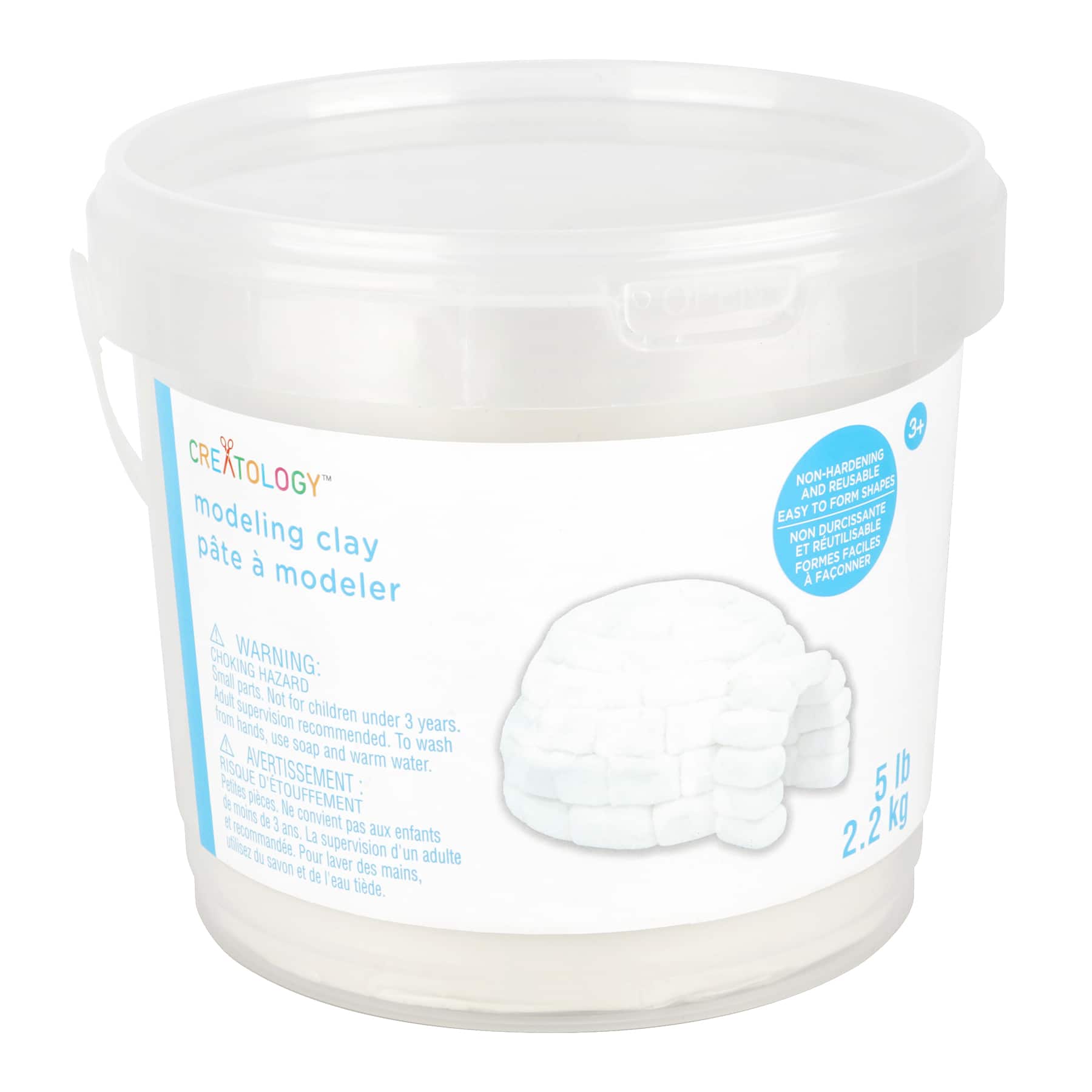 12 Pack: 5lb. White Modeling Clay by Creatology&#x2122;