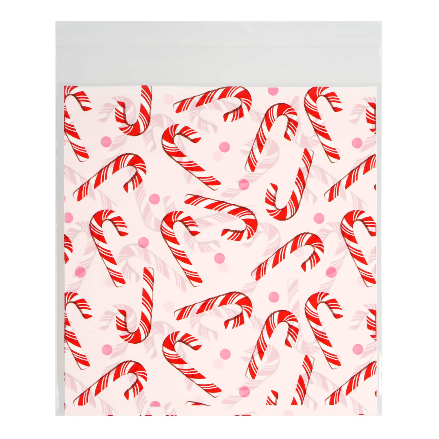 Candy Cane Self-Seal Treat Bags, 50ct. by Celebrate It&#xAE;