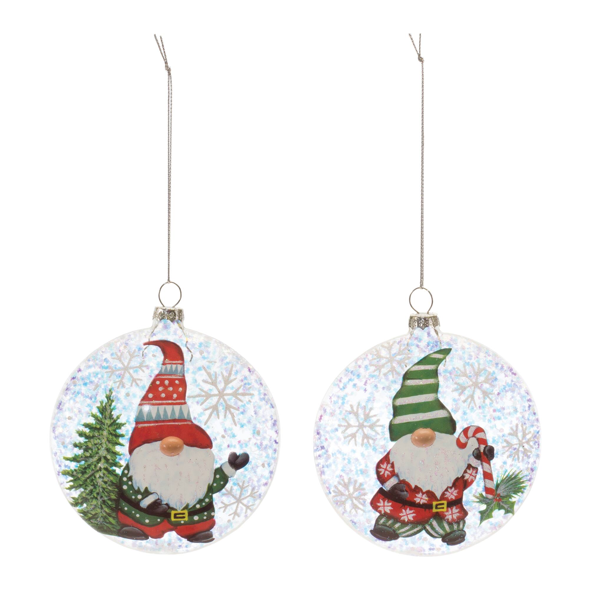 12ct. 4&#x22; Gnome Ball Ornaments