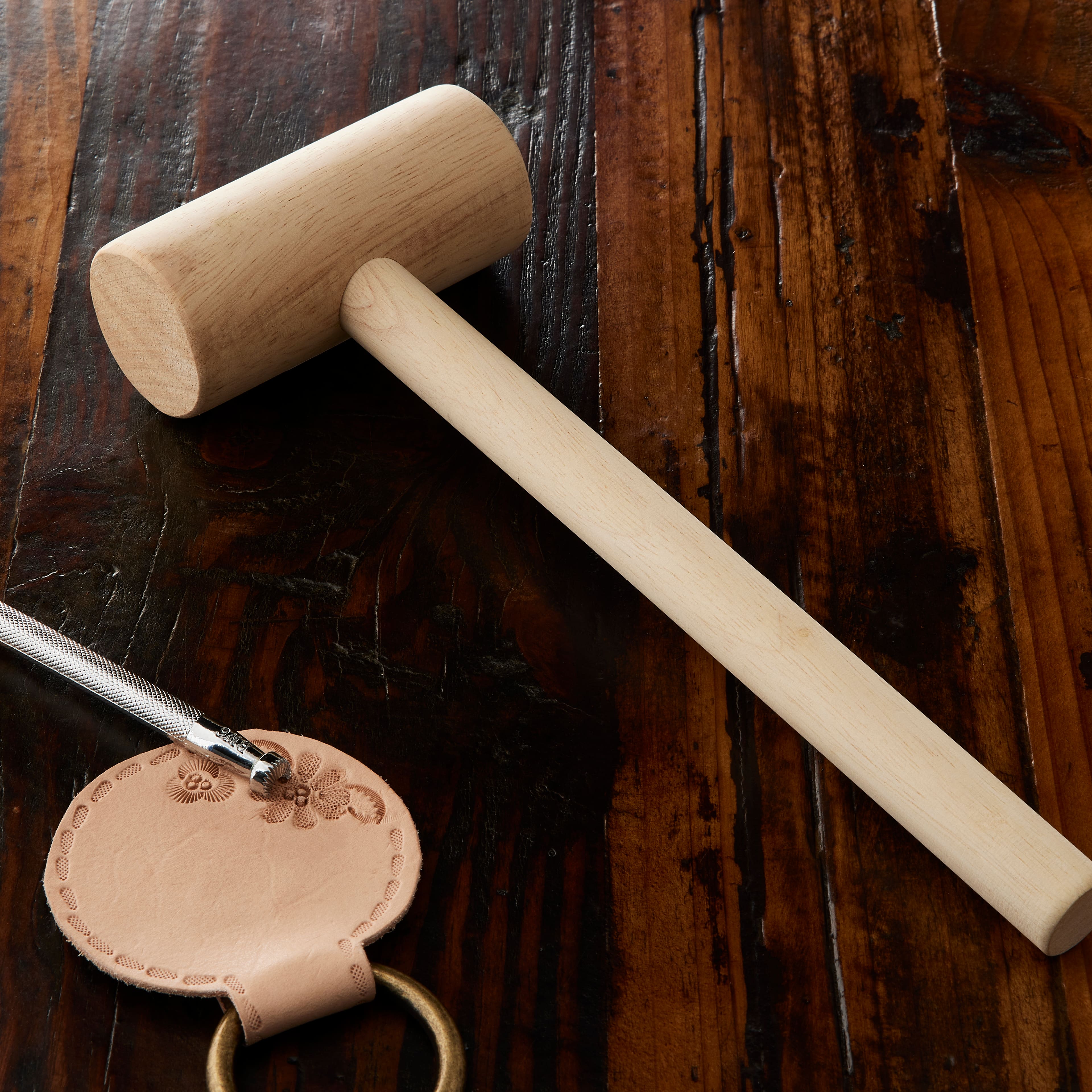 Wood Leathercraft Mallet by Make Market&#xAE;