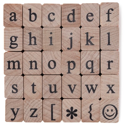 Medium Lowercase Alphabet Wood Stamp Set by Recollections™ | Michaels