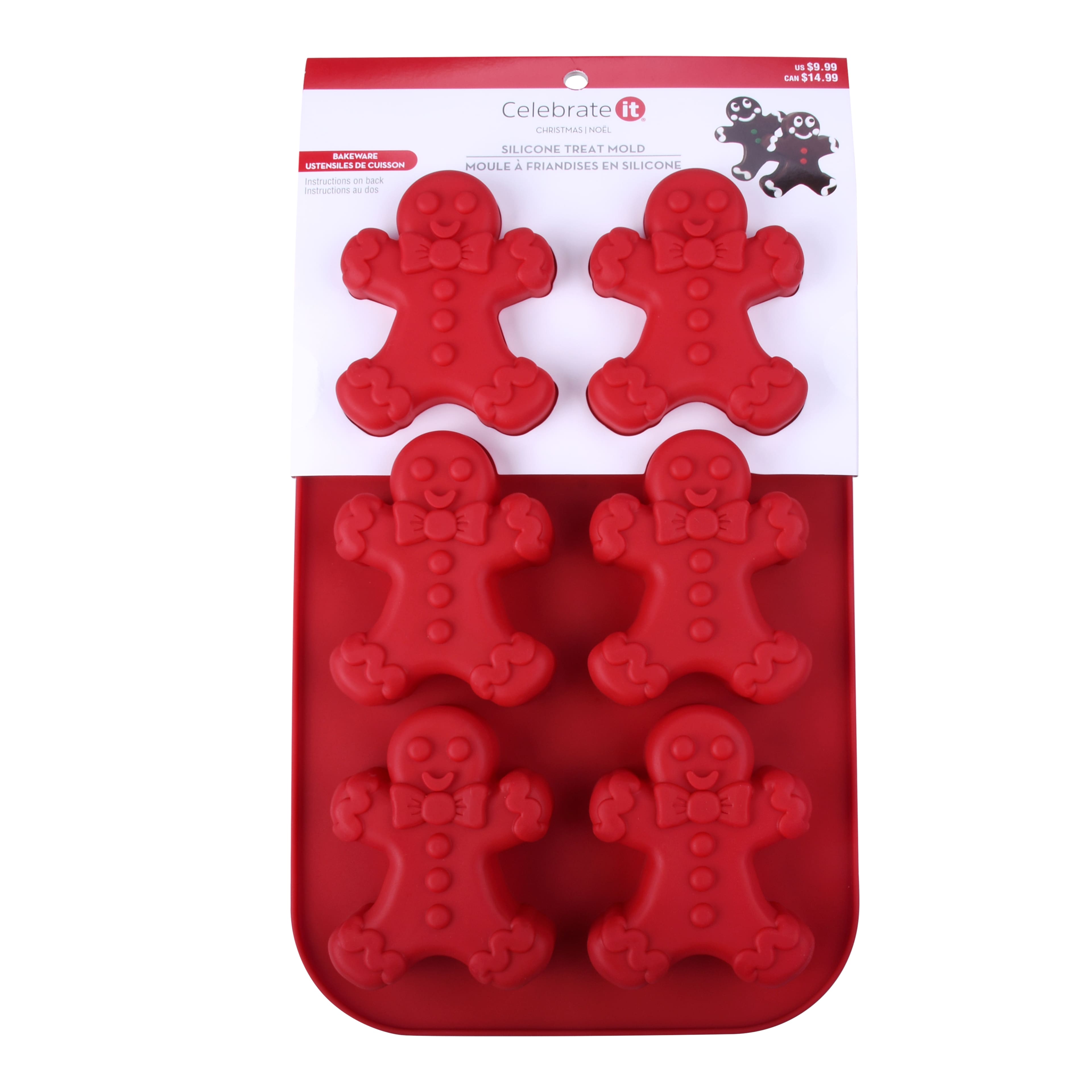 Christmas Gingerbread Man Silicone Treat Mold by Celebrate It&#xAE;