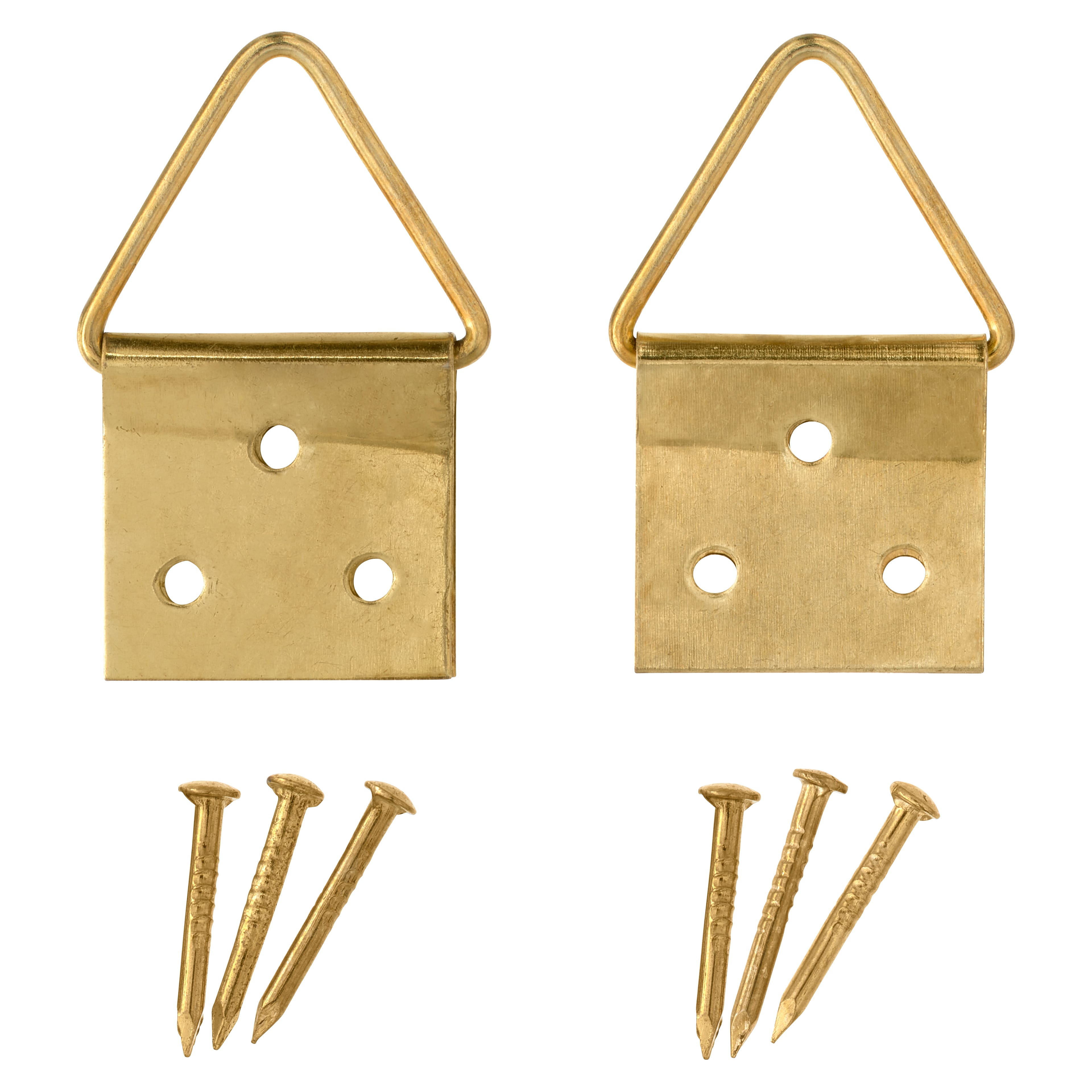 Cheap Small Triangle Picture Frame Hanger Hooks with Screws