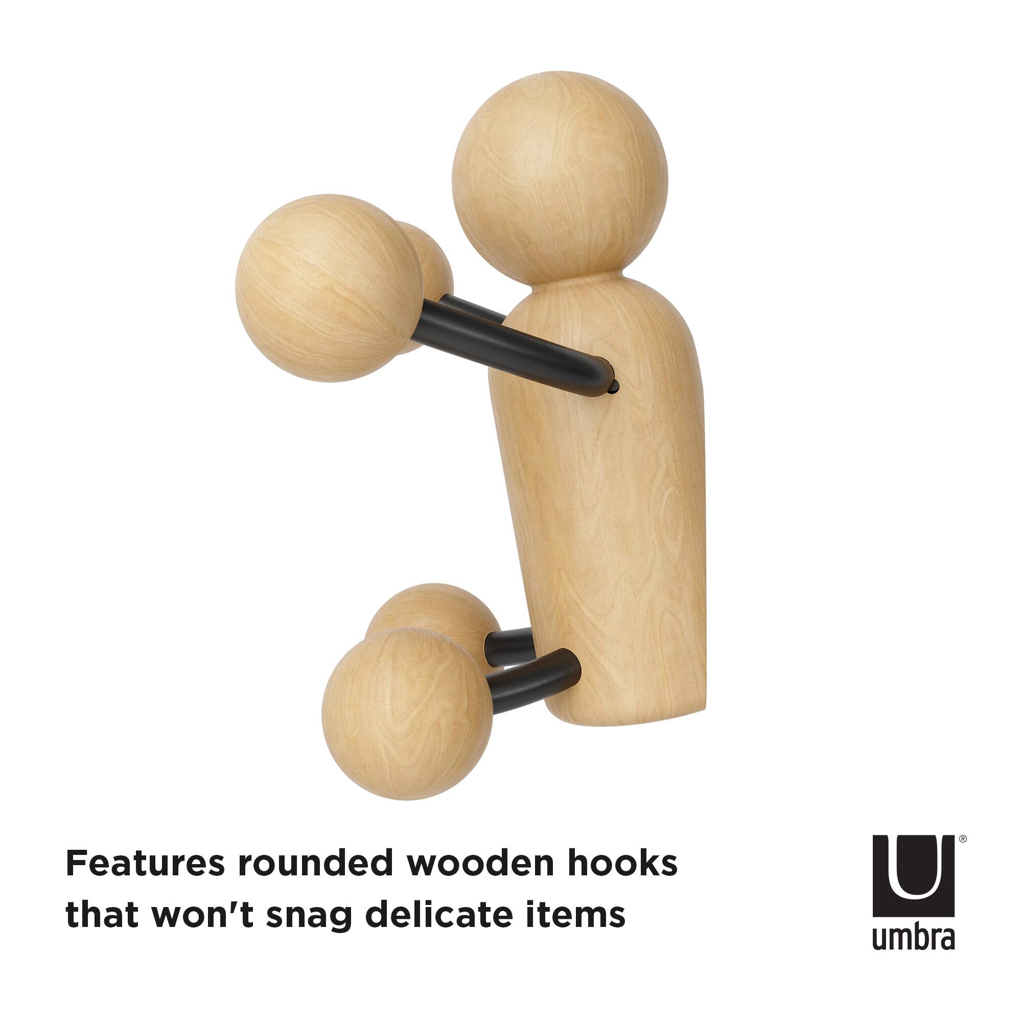 Umbra Light Brown Woody Wall Hook
