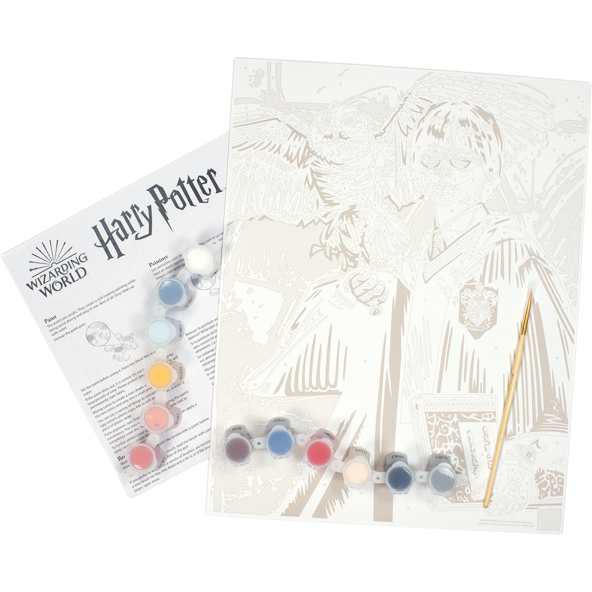 PaintWorks&#x2122; Harry &#x26; Hedwig Paint by Number Kit