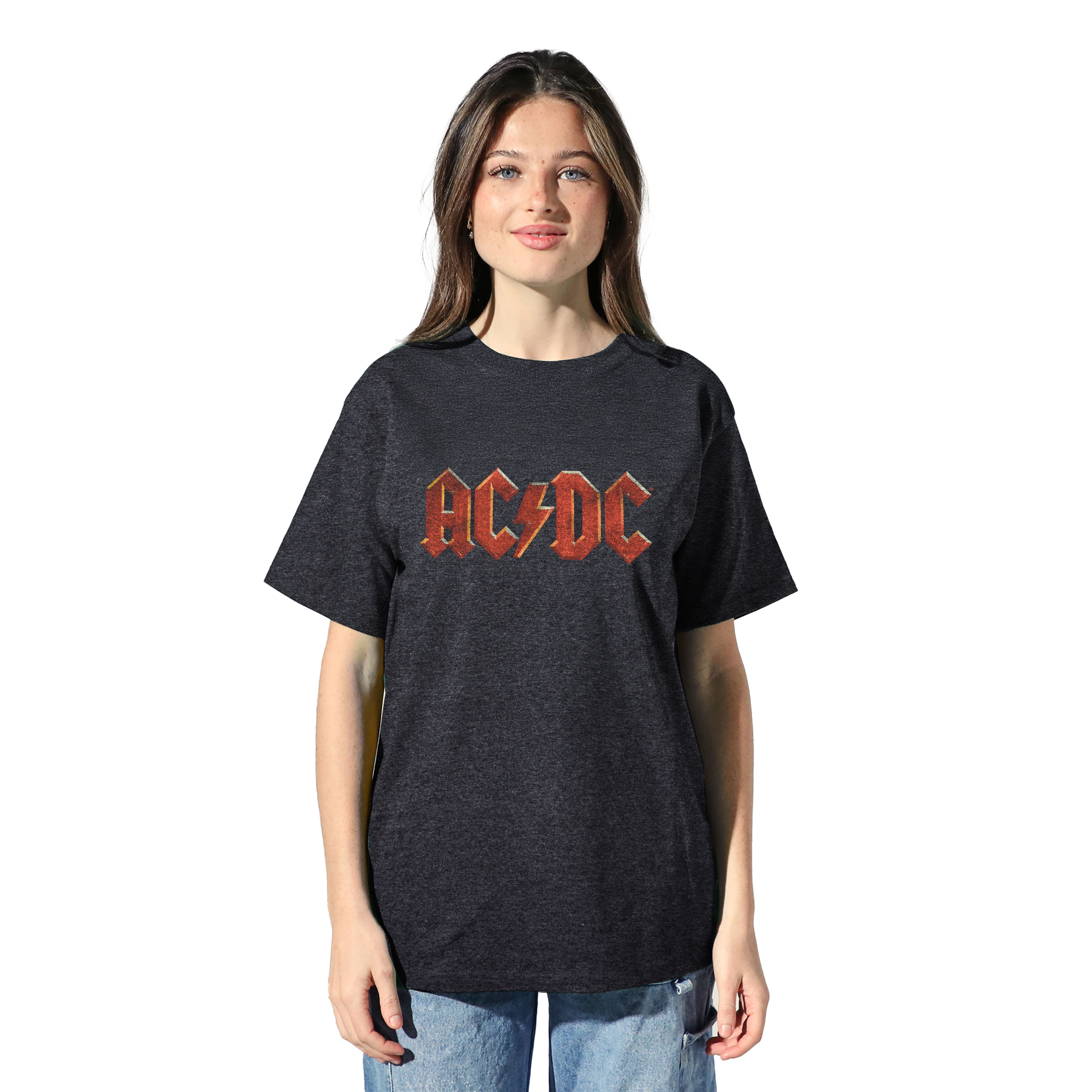 AC/DC Charcoal Logo Unisex Adult T-Shirt