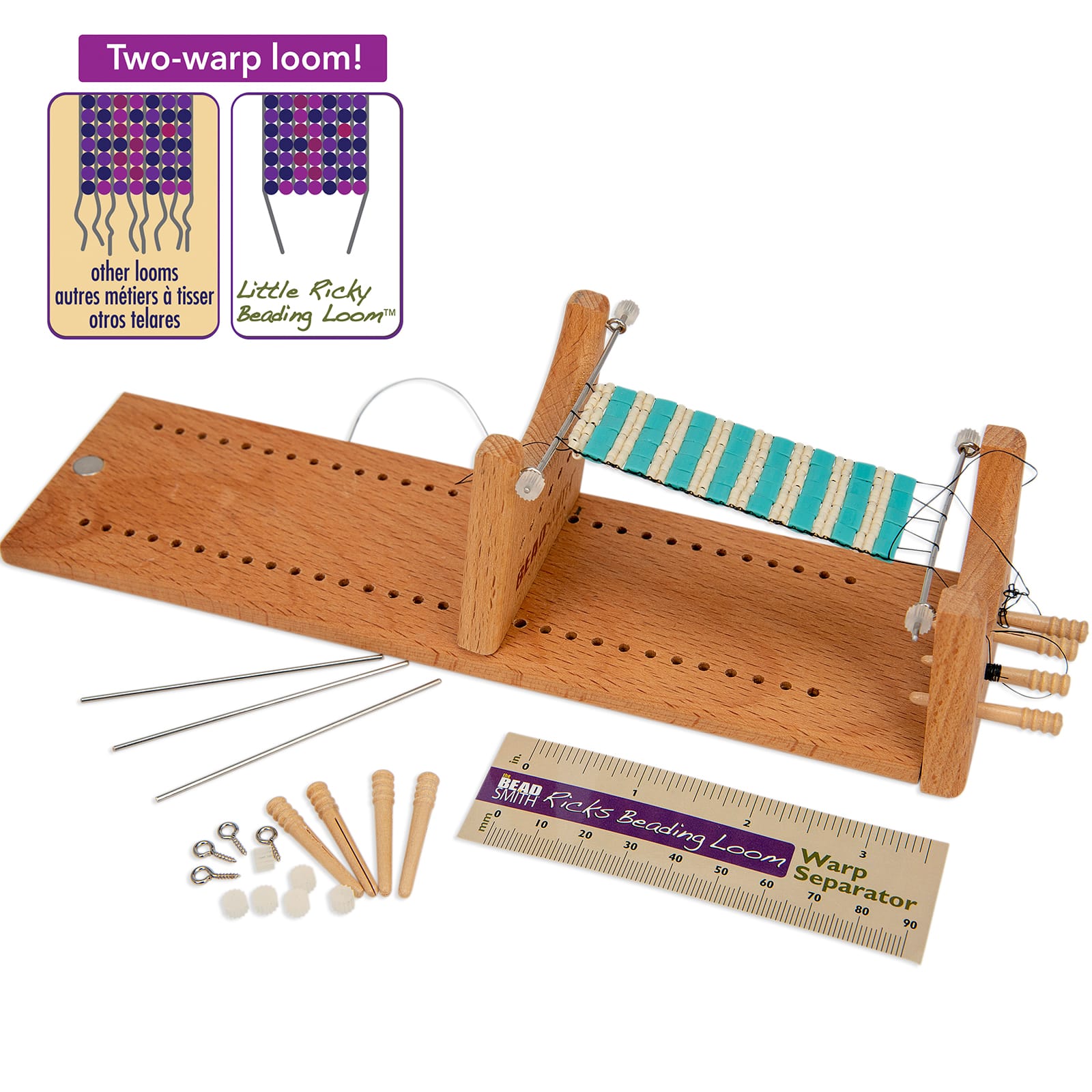 The Beadsmith Bead Loom Kit For Beginners - Weave Necklaces