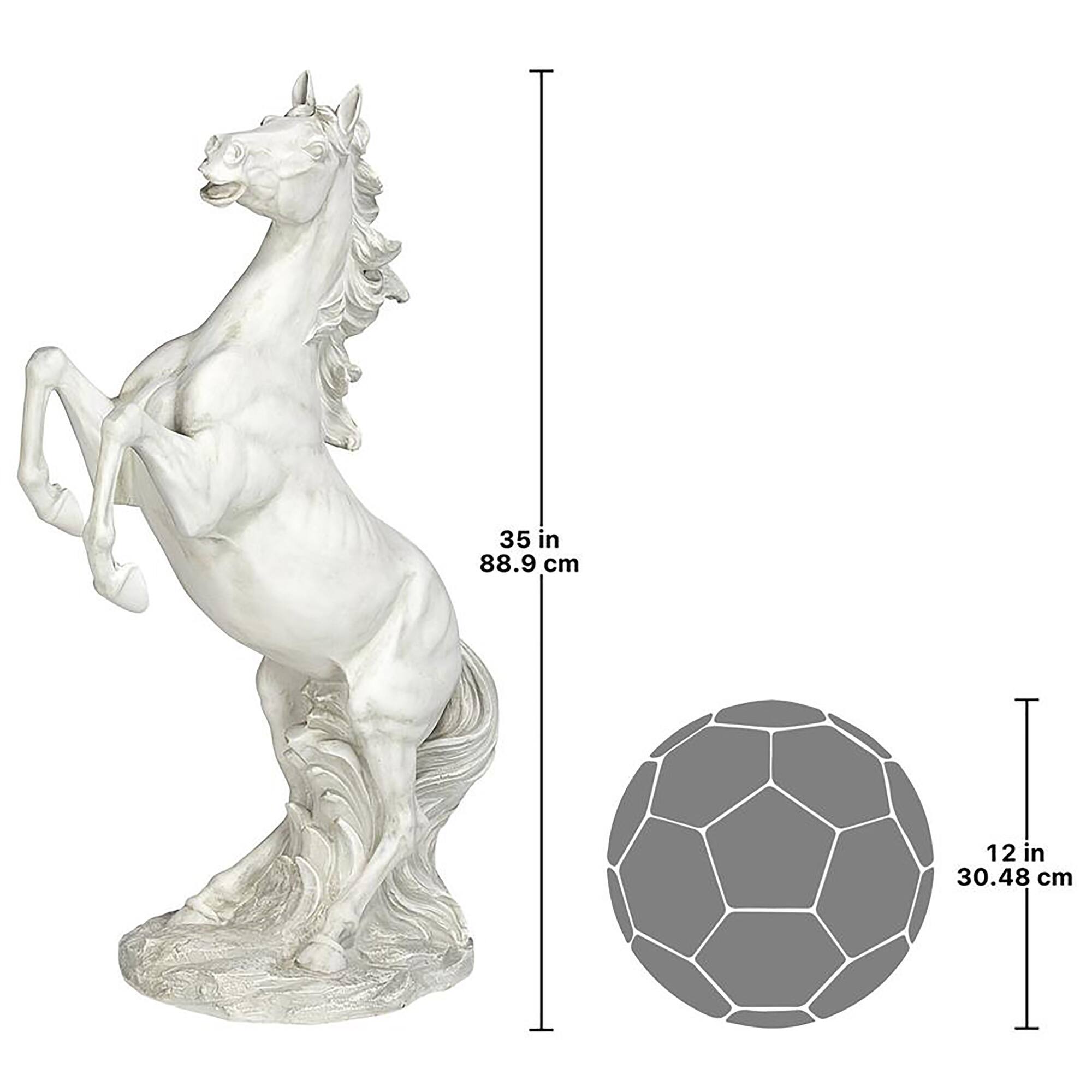 Design Toscano 33.5&#x22; Majestic Mustang Horse Sculpture
