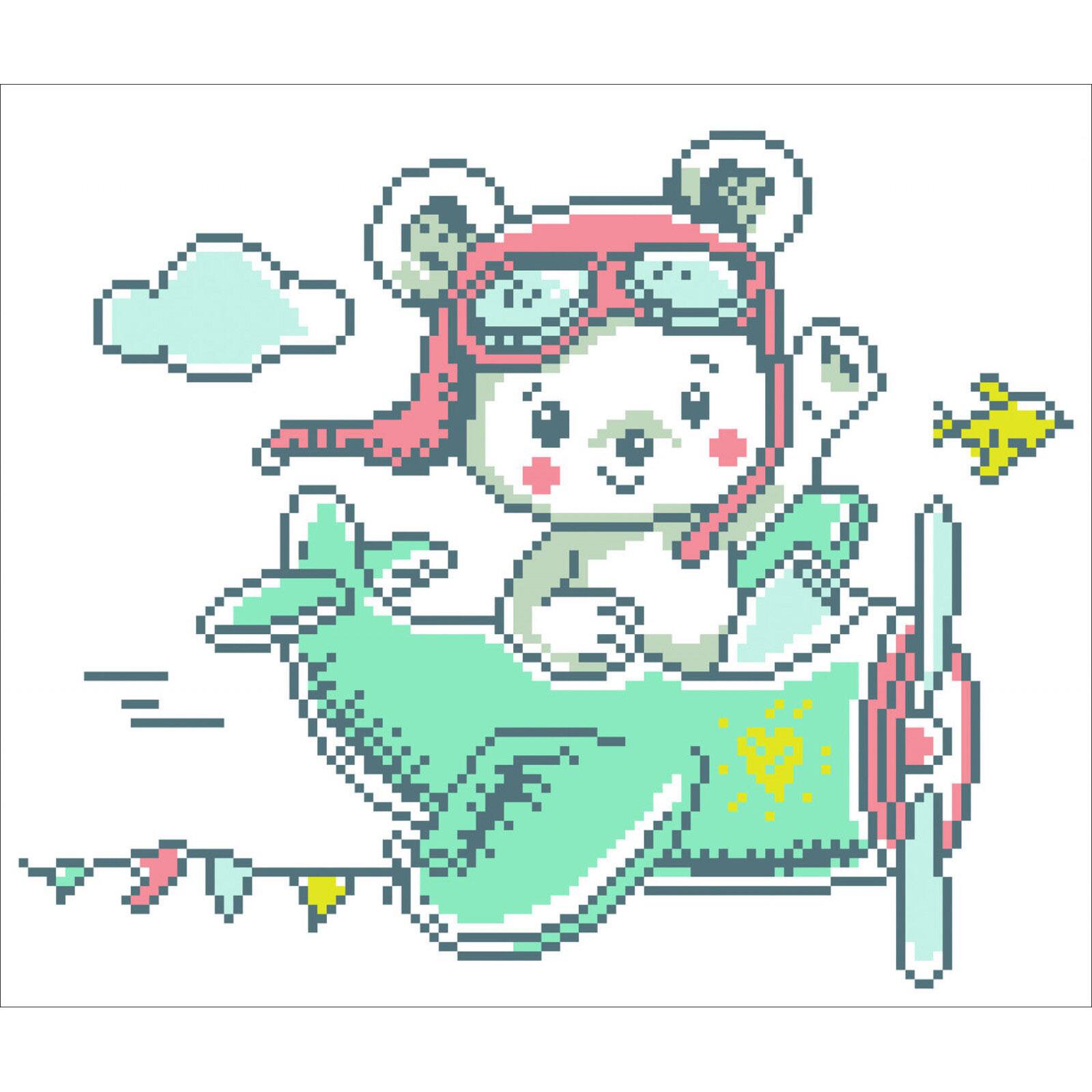 Diamond Dotz&#xAE; Intermediate Aero Bear Diamond Painting Kit
