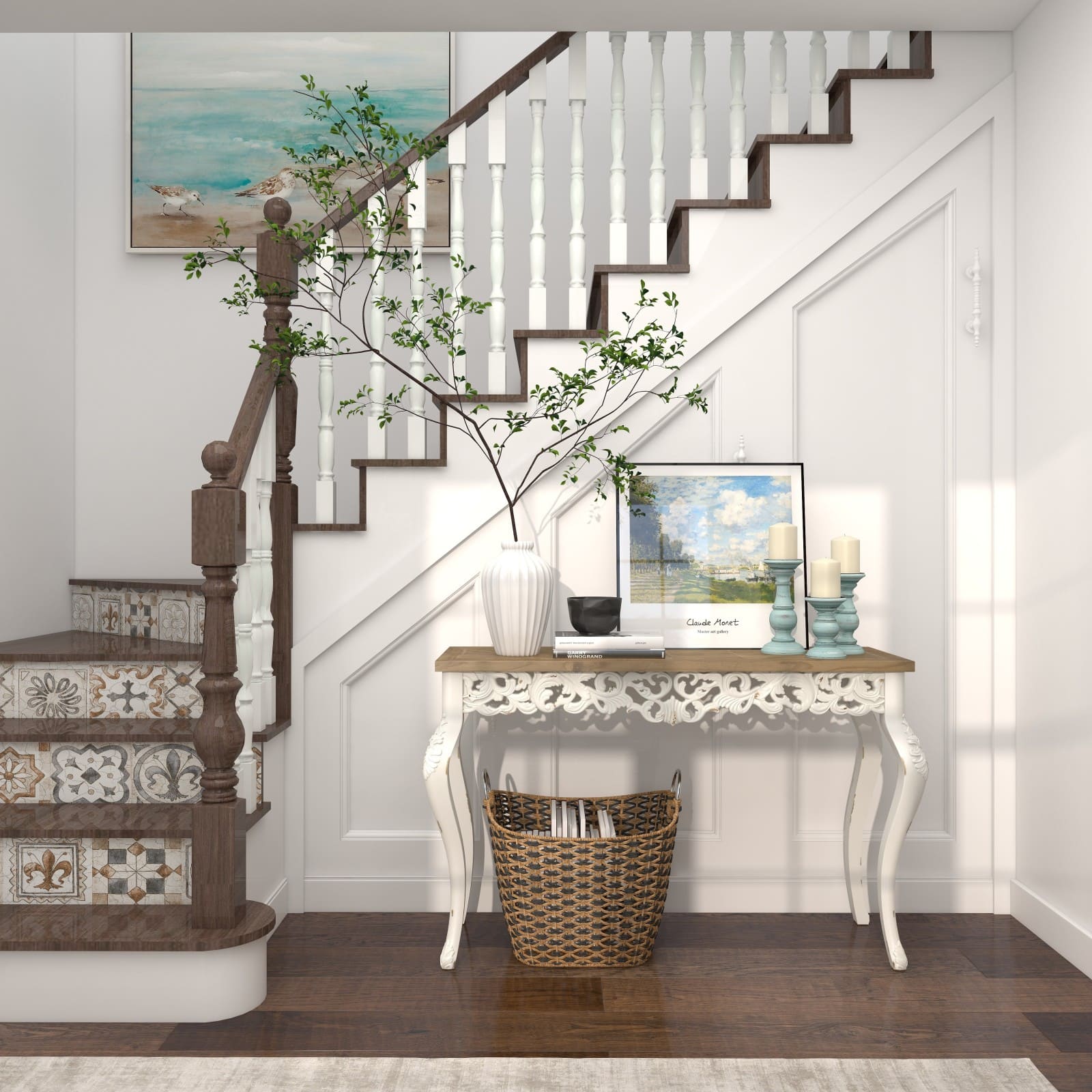 Mango Wood Traditional Candle Holder Set