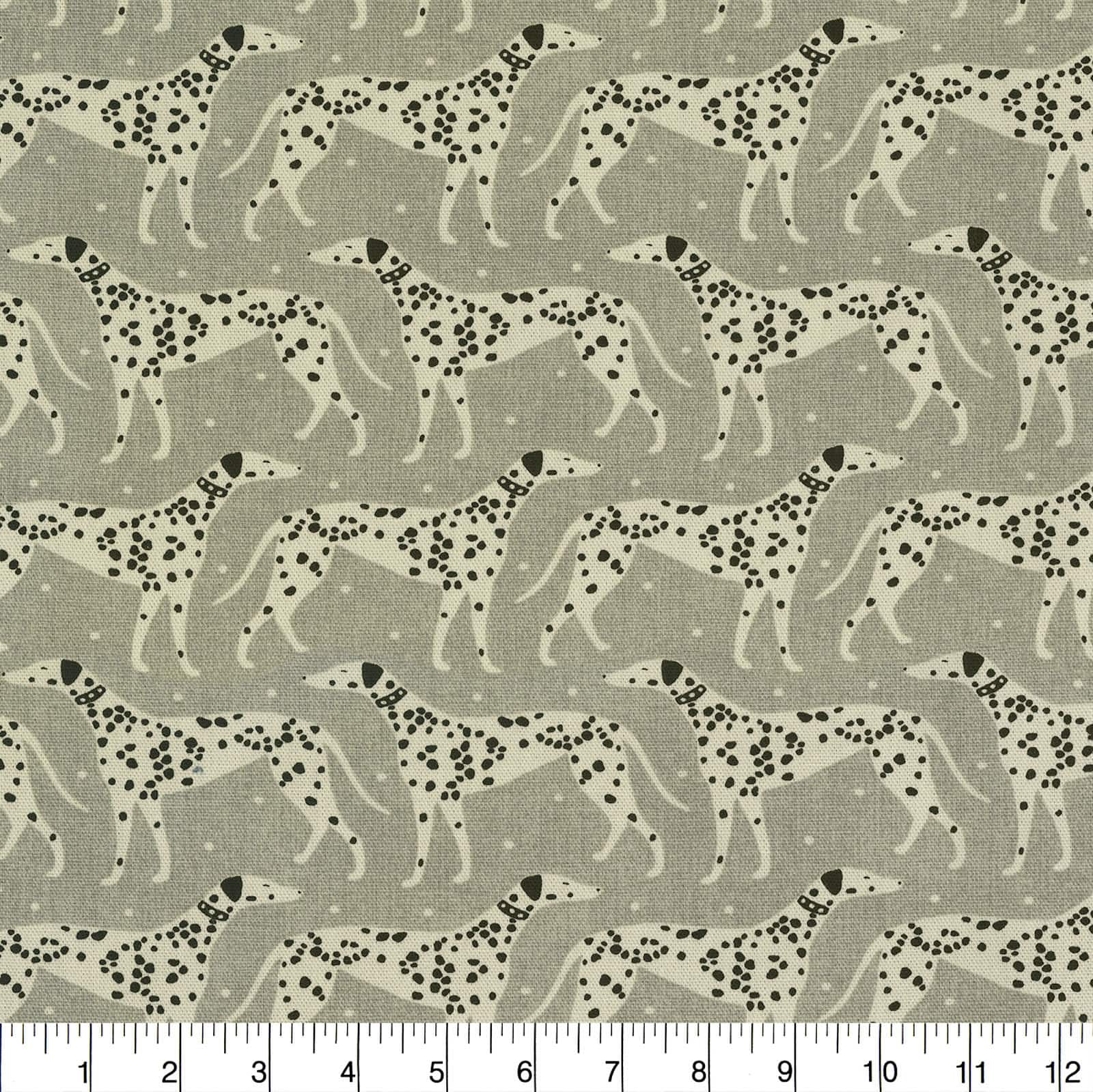 Novogratz Gray Dapper Dalmatians Home D&#xE9;cor Fabric