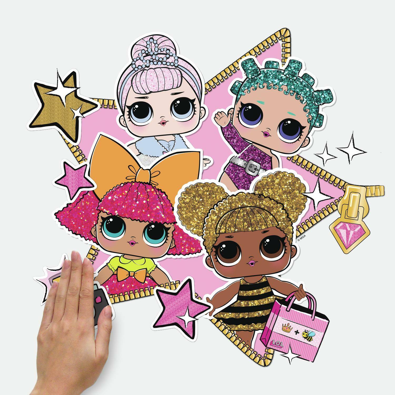 RoomMates Lol Surprise! Peel & Stick Giant Wall Decals