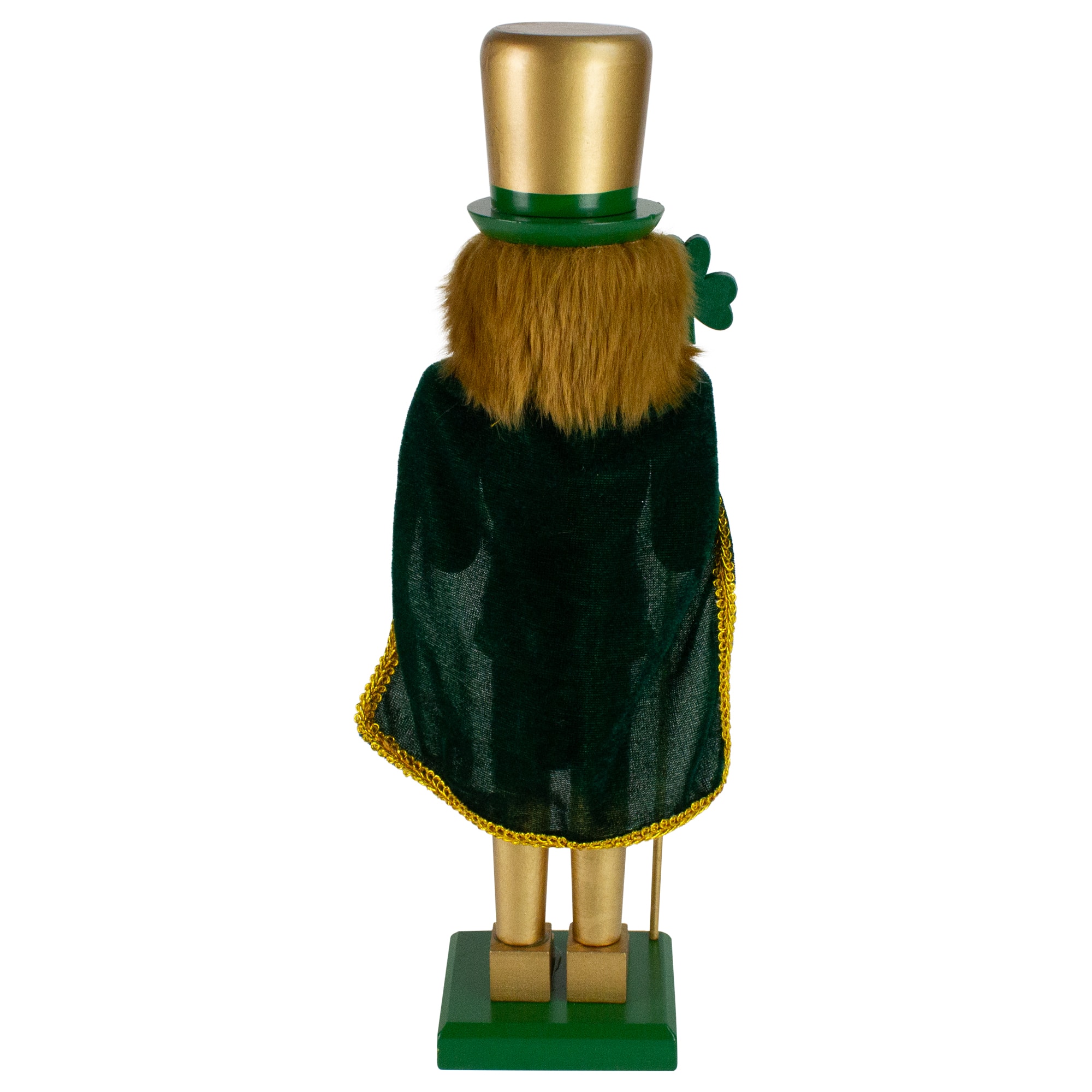 15&#x22; Green &#x26; Gold Luck of the Irish Christmas Nutcracker