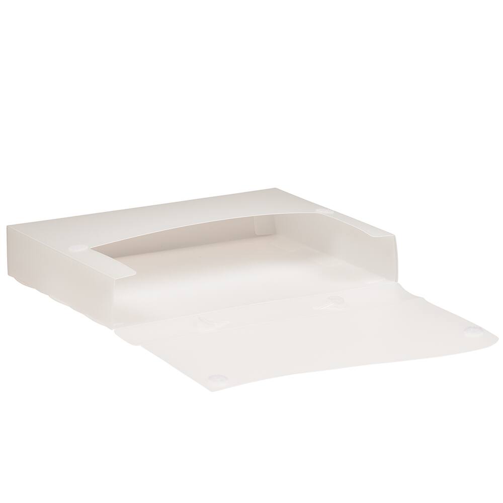 JAM Paper Clear 12" x 9.5" Plastic Snap Closure Portfolio