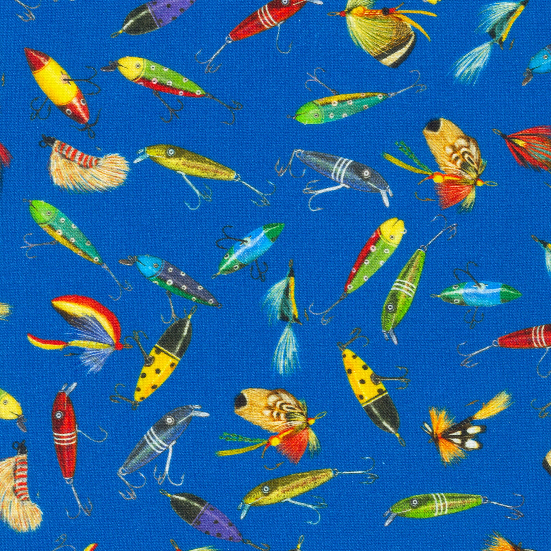 Robert Kaufman Fishing Lures Cotton Fabric
