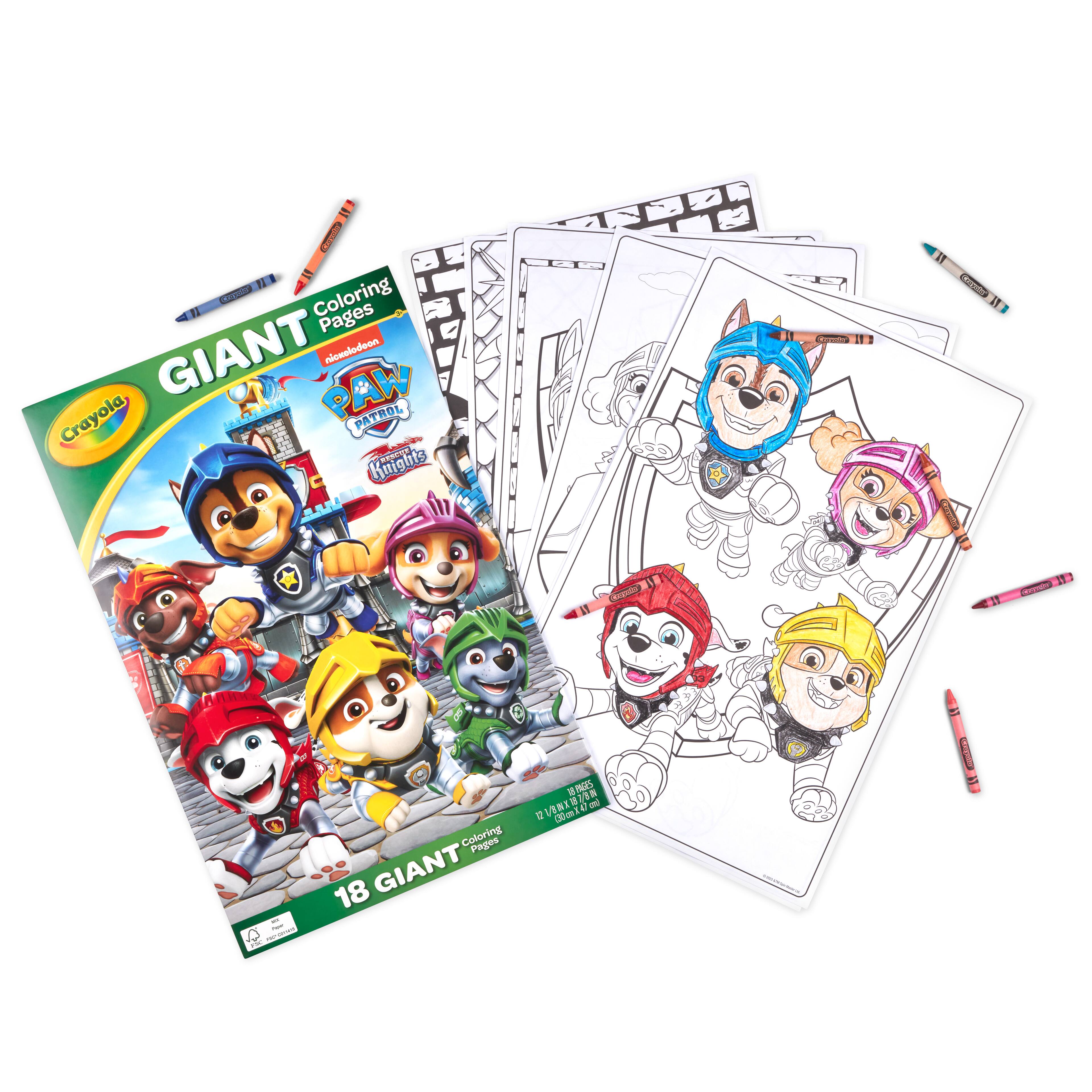 12 Pack: Crayola® Paw Patrol® Giant Coloring Pages with Folder Storage
