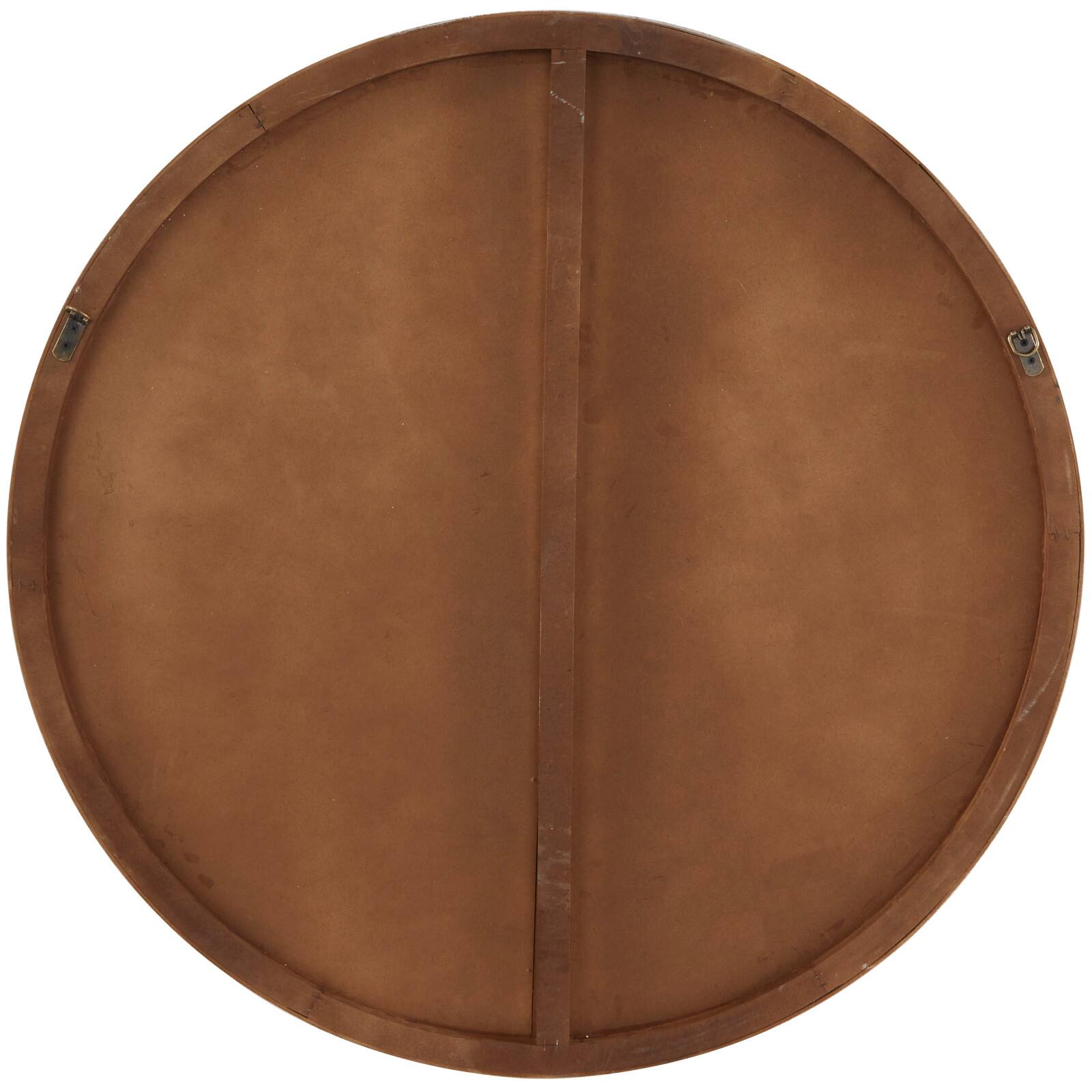 White Wood Thin Framed Wall Mirror 36" x 1" x 36"