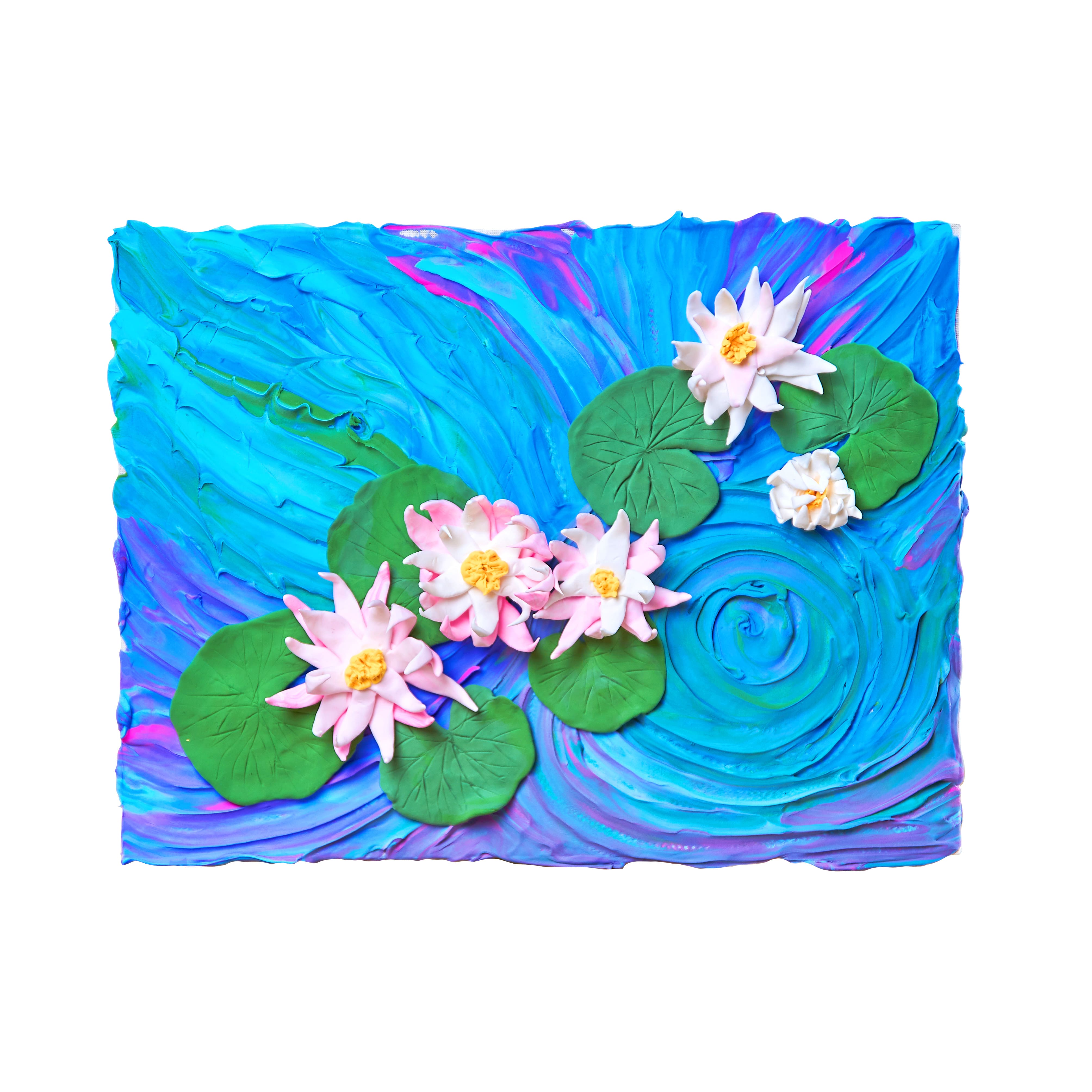 OKTO Sensory Art 3D Claude Monet Water Lilies Clay Painting Kit