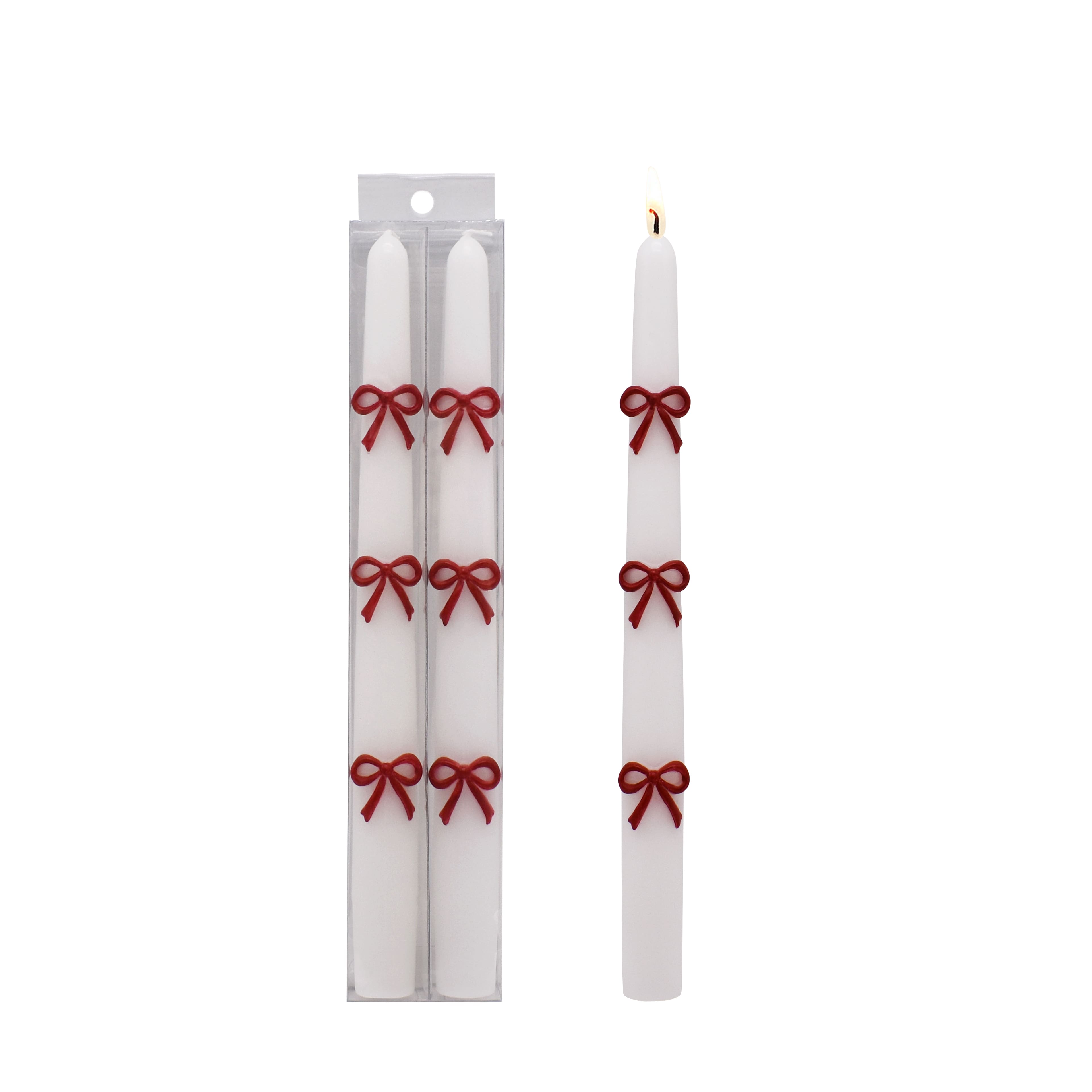 10" Taper Candles with Bows, 2ct. by Ashland®