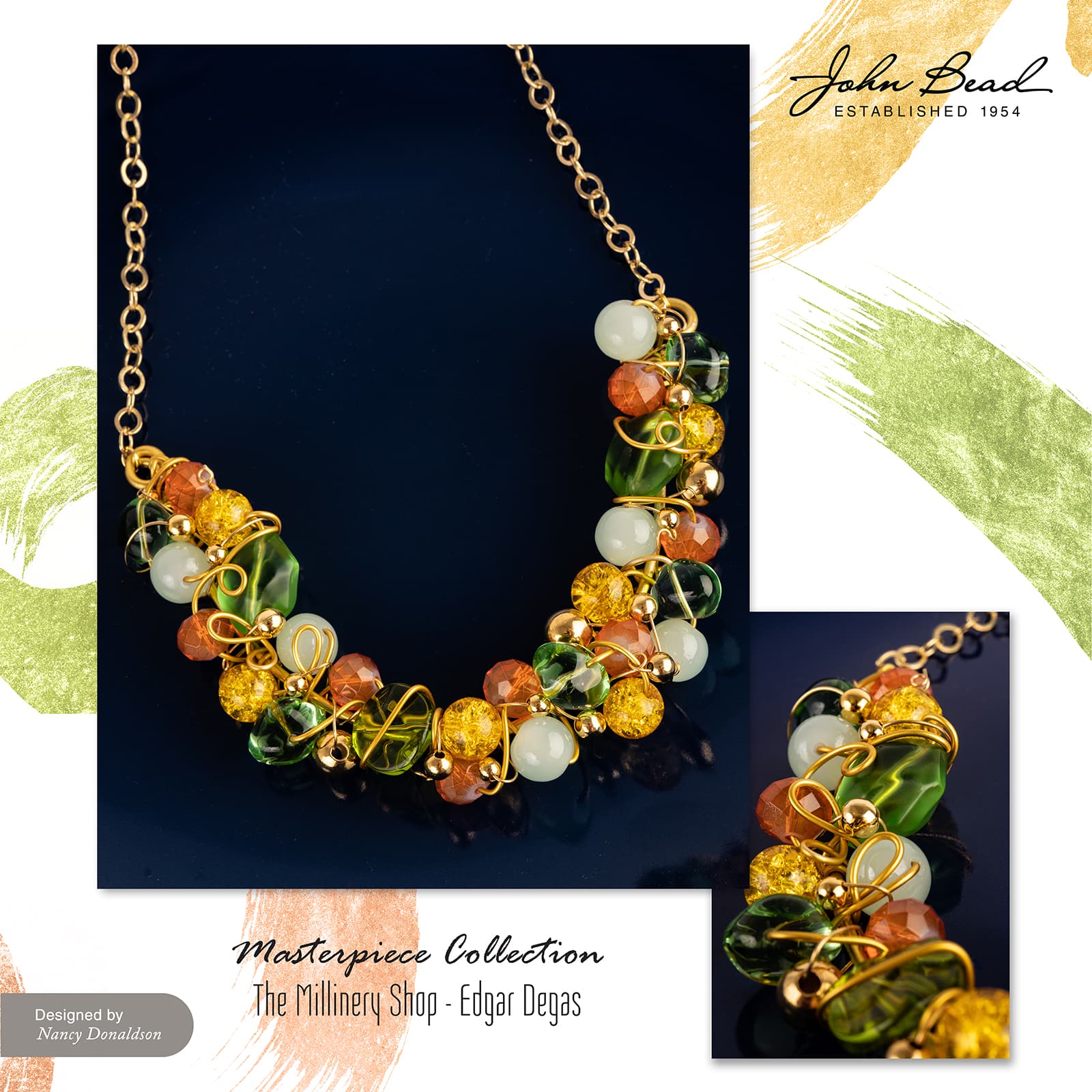 John Bead Masterpiece Collection Glass Bead Box Mix