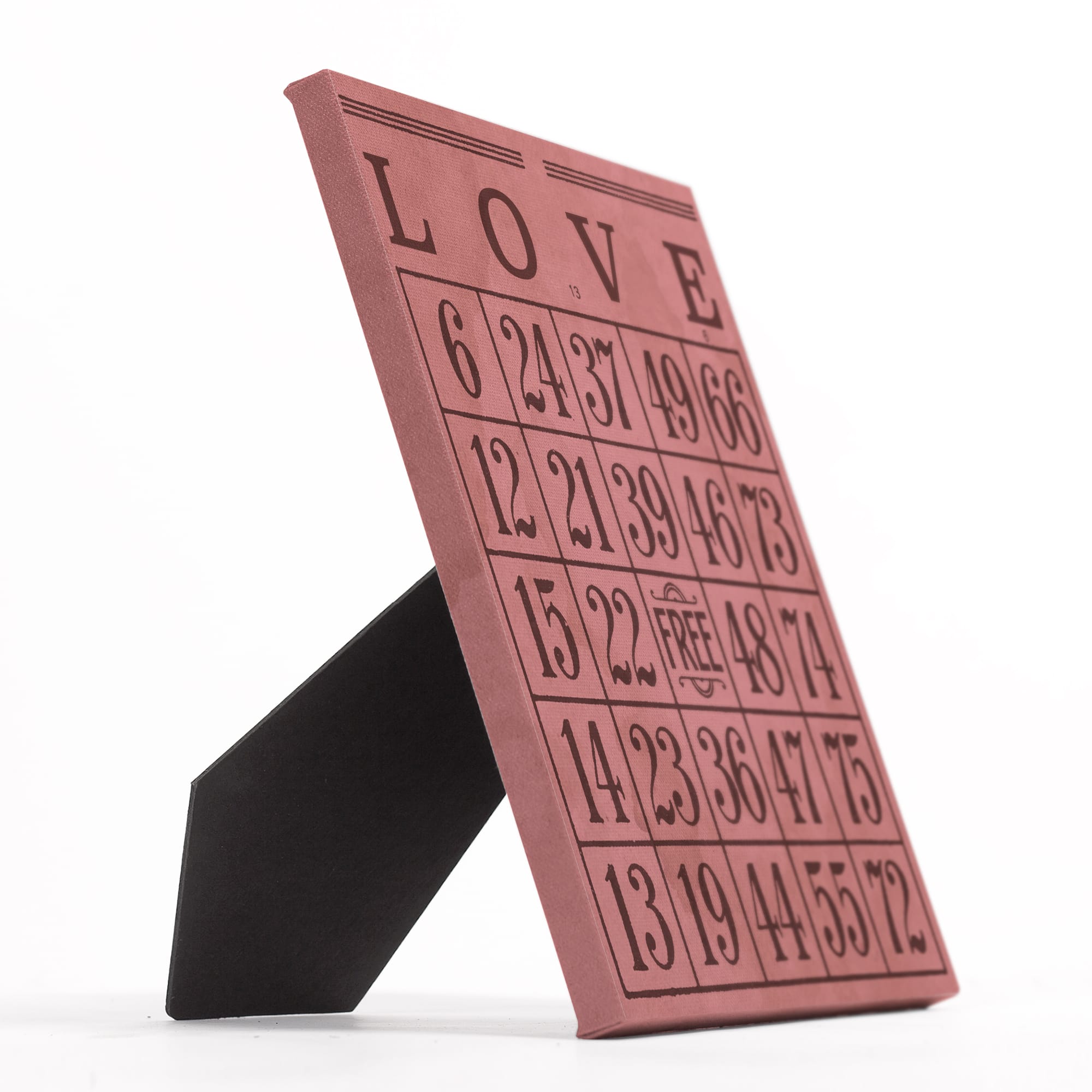 Valentine Bingo 8" x 10" Tabletop Canvas