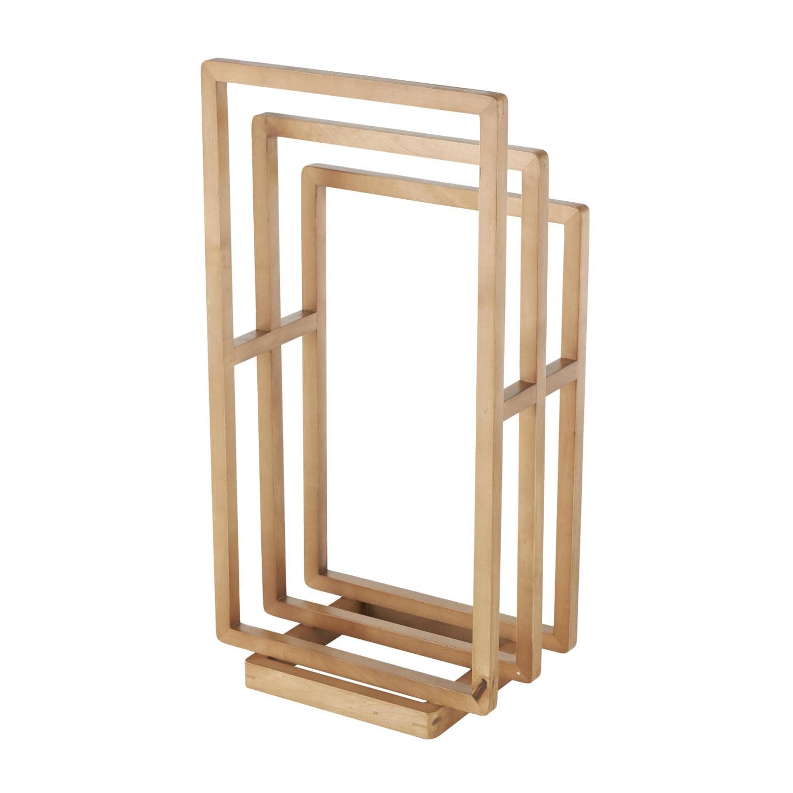 33" Brown Sleek Modern Quilt Rack