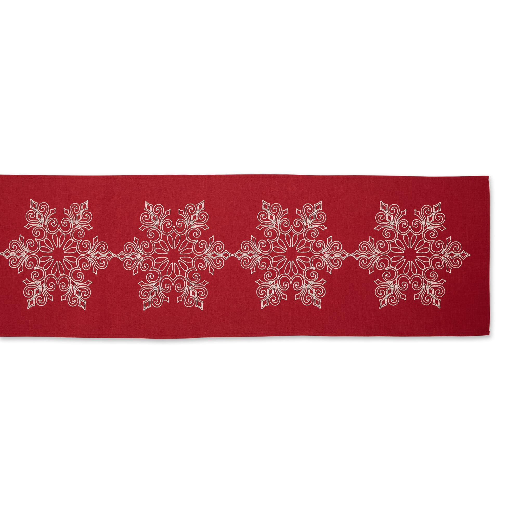 DII&#xAE; 70&#x22; Sparkle Snowflakes Embroidered Table Runner