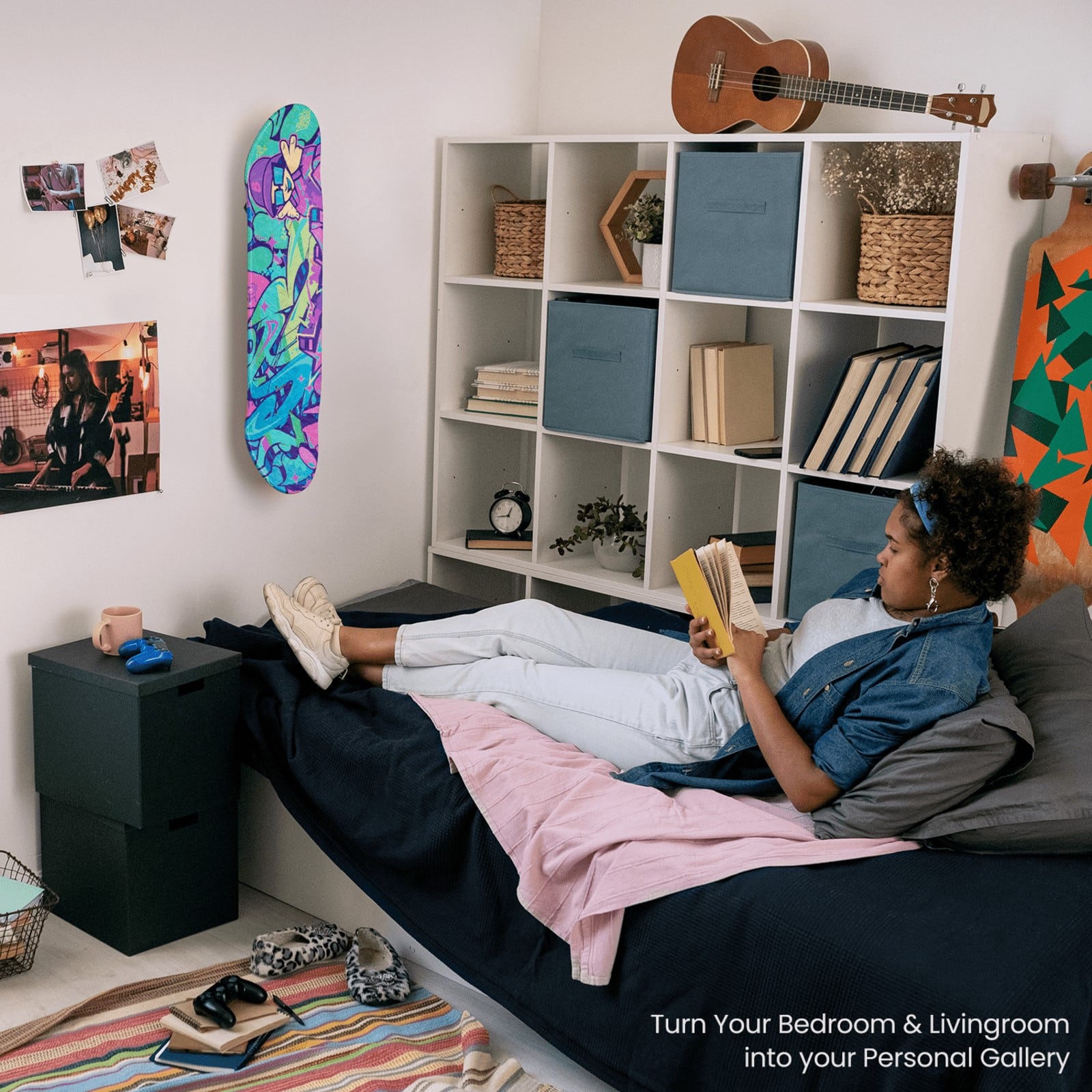 Arteza 14 Piece Skateboard Wall Art Kit