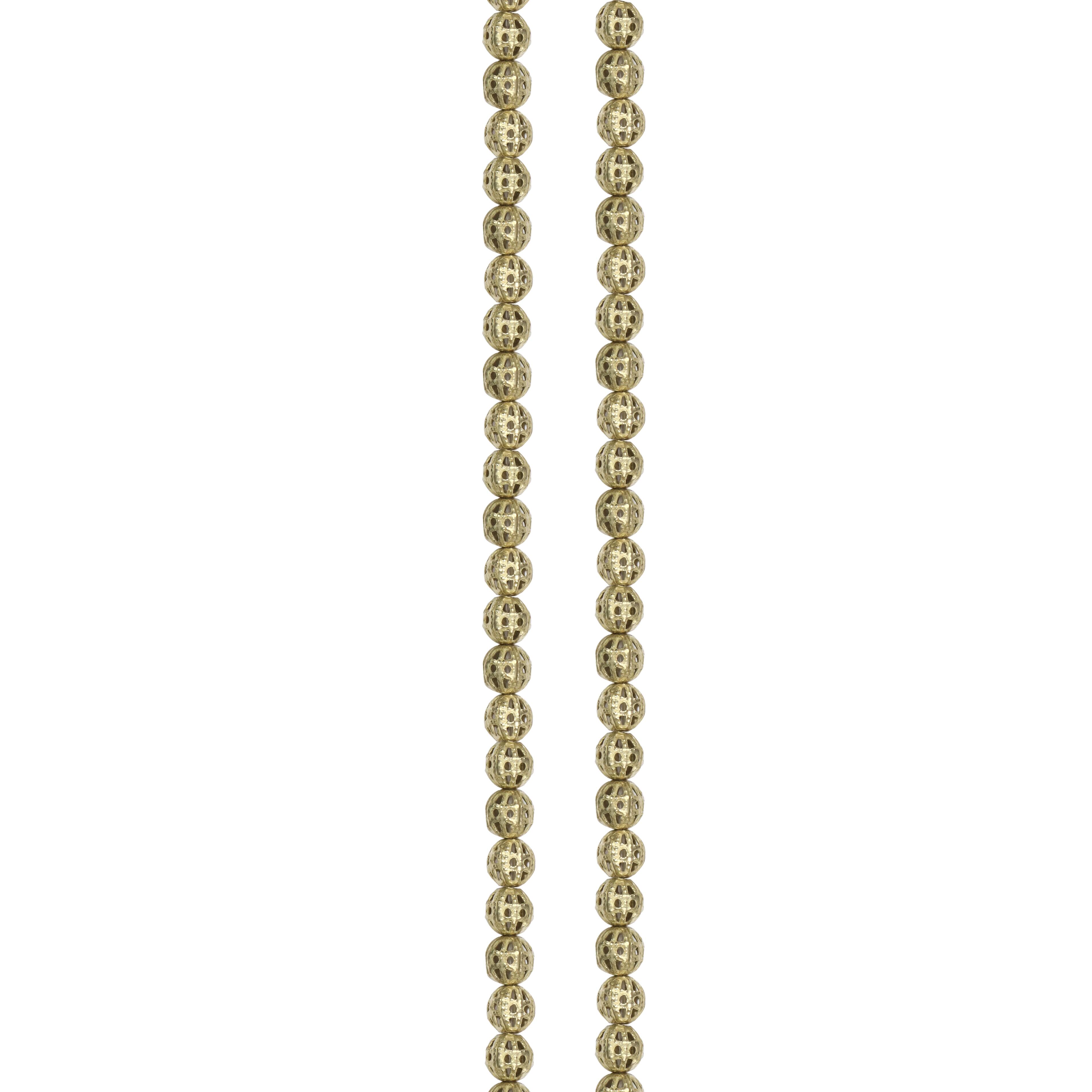 Antique Gold Round Beads, 5.5mm by Bead Landing&#xAE;