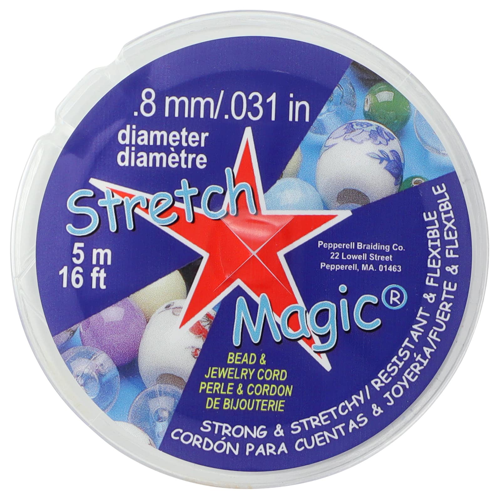 Fil élastique 1 mm Stretch Magic Griffin Noir x 25m - Perles & Co
