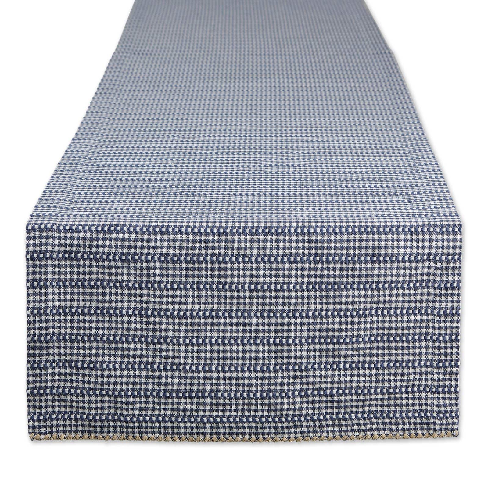 DII® 108" French Blue Farmhouse Gingham Table Runner