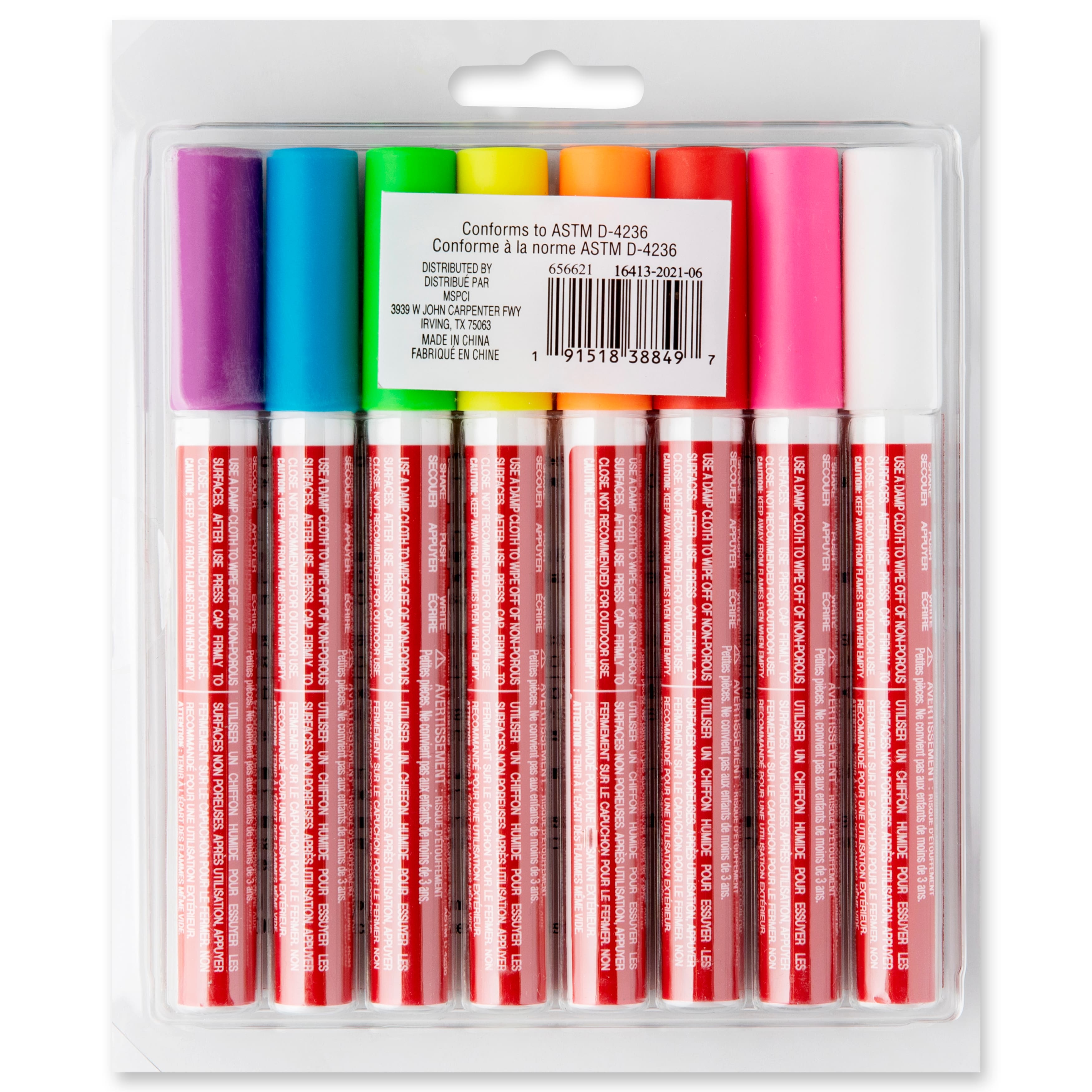 6 Packs: 8 ct. (48 total) Fluorescent Medium Tip Chalk Marker Set by Craft Smart&#xAE;