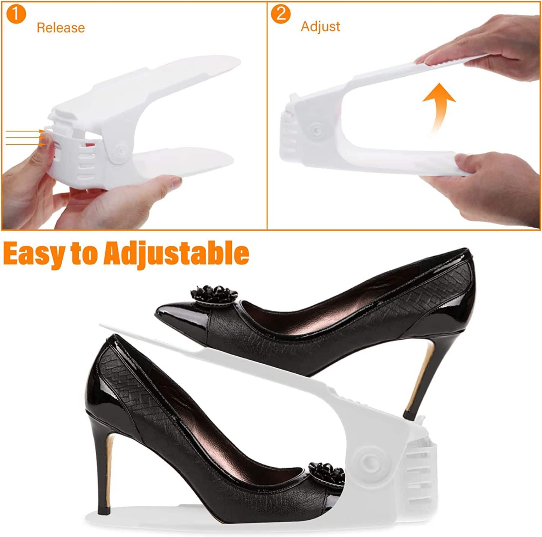 NEX&#x2122; Shoe Slots Adjustable Shoe Holder, 10ct.