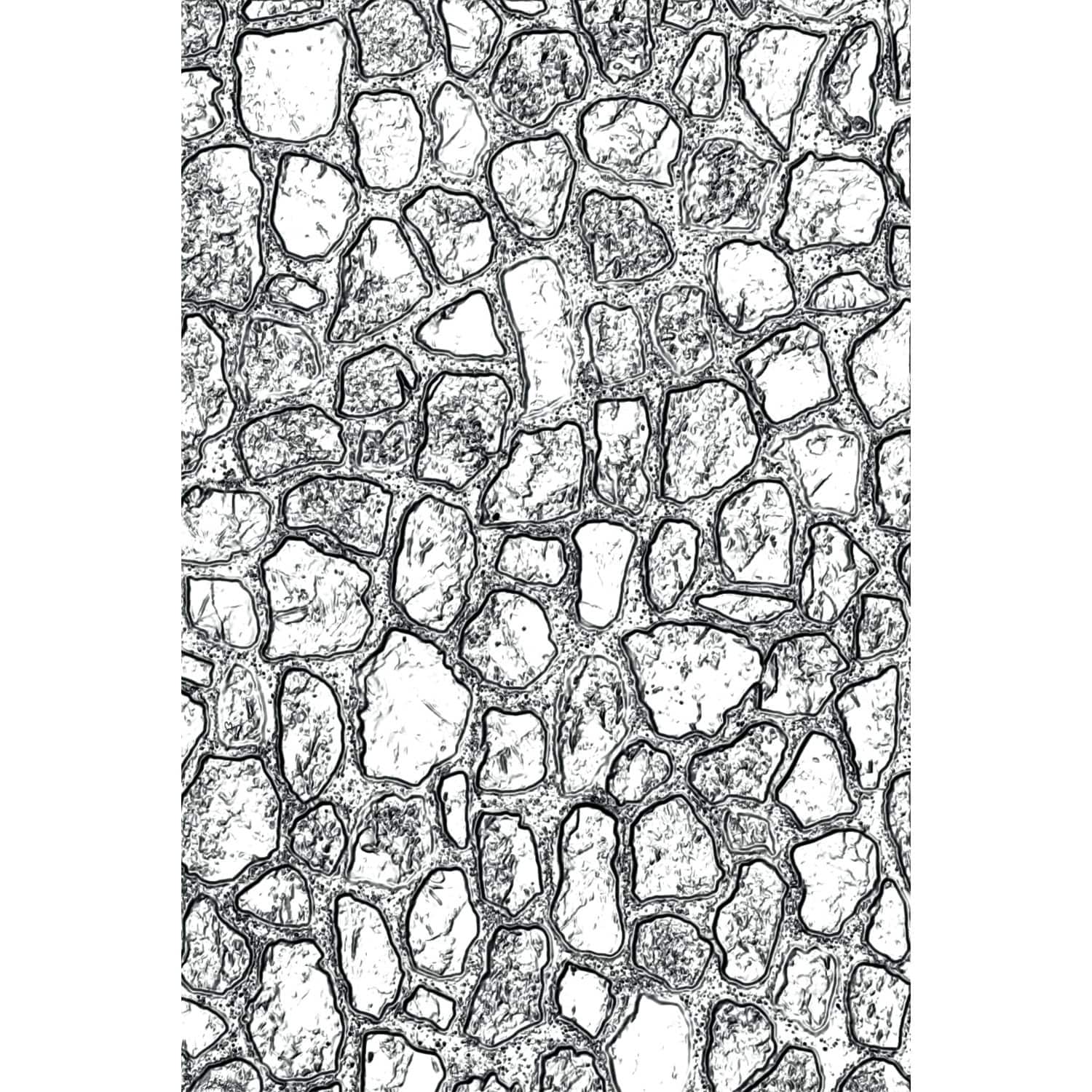 Sizzix® Tim Holtz Mini Cobblestone 3D Texture Fades Embossing Folder