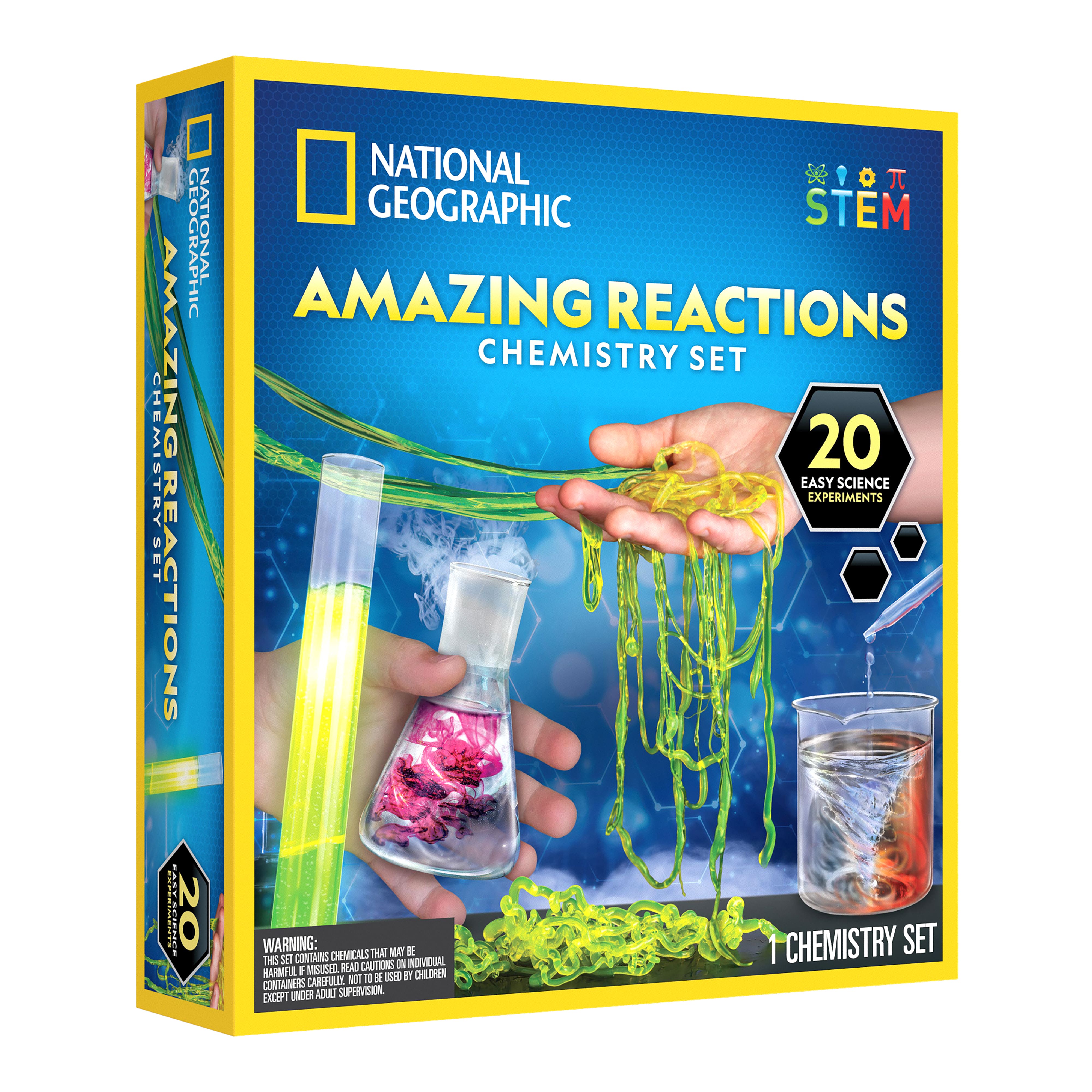 National Geographic&#x2122; Amazing Reactions Chemistry Set